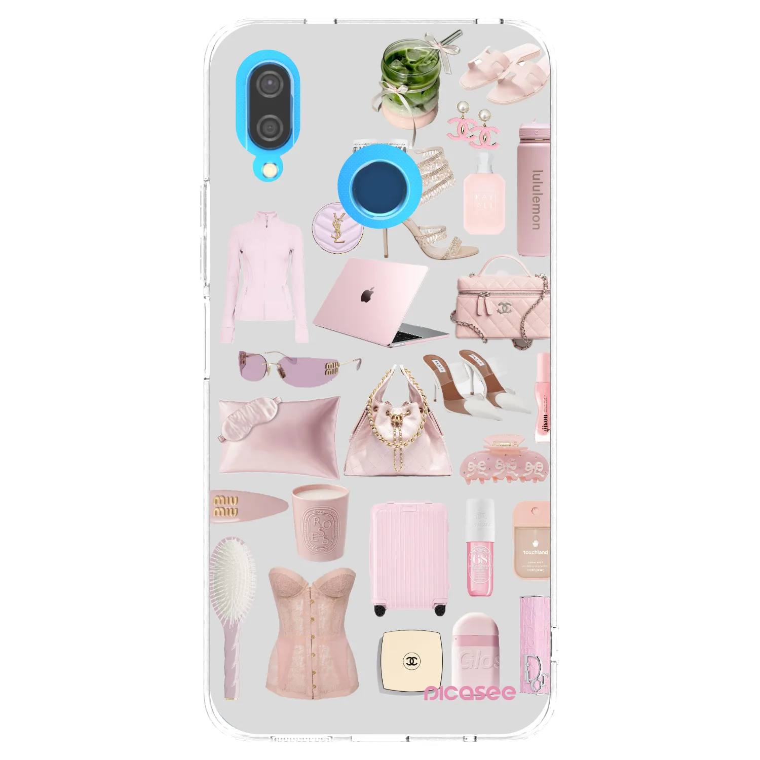 Picasee átlátszó szilikon tok az alábbi mobiltelefonokra Huawei P20 Lite - Glam Babe