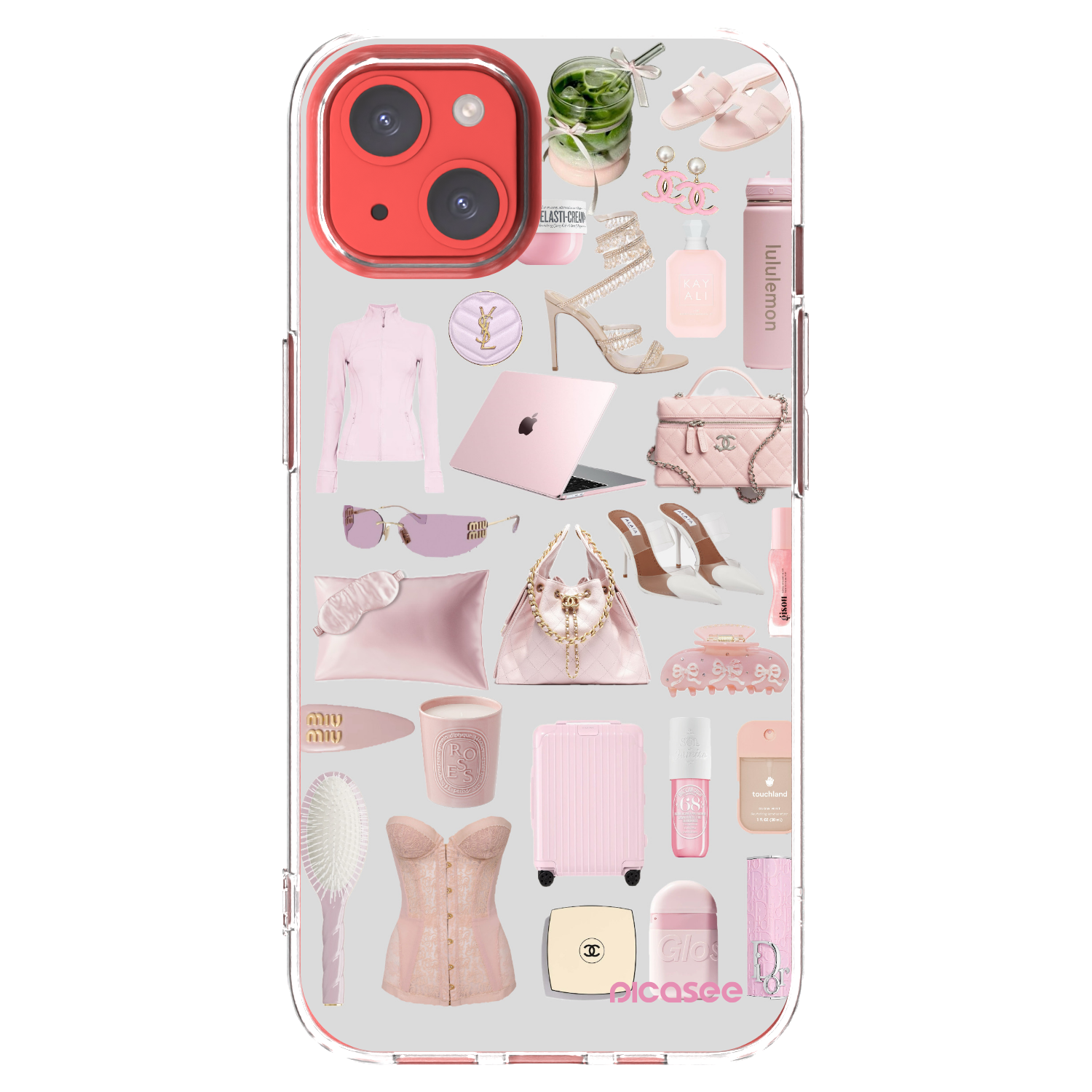 Picasee átlátszó szilikon tok az alábbi mobiltelefonokra Apple iPhone 13 - Glam Babe