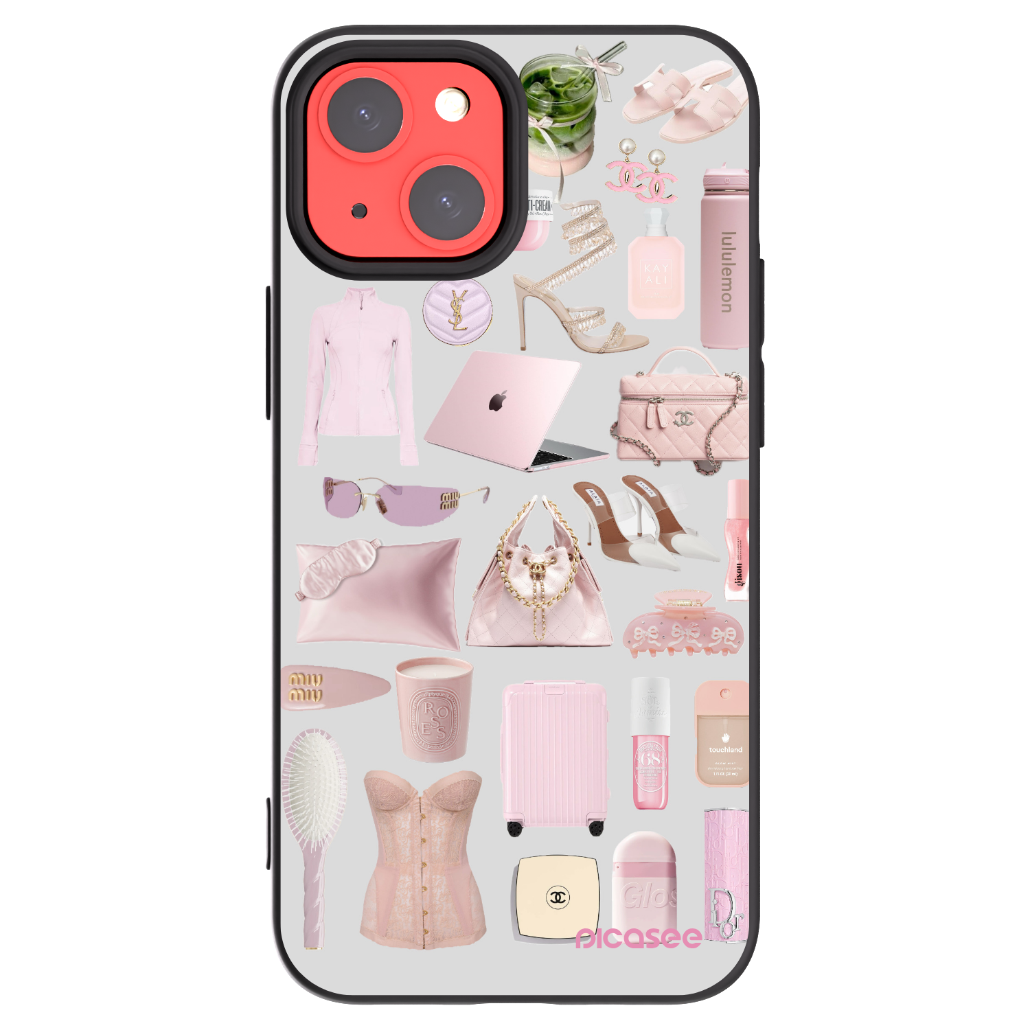 Picasee fekete szilikon tok az alábbi mobiltelefonokra Apple iPhone 13 mini - Glam Babe