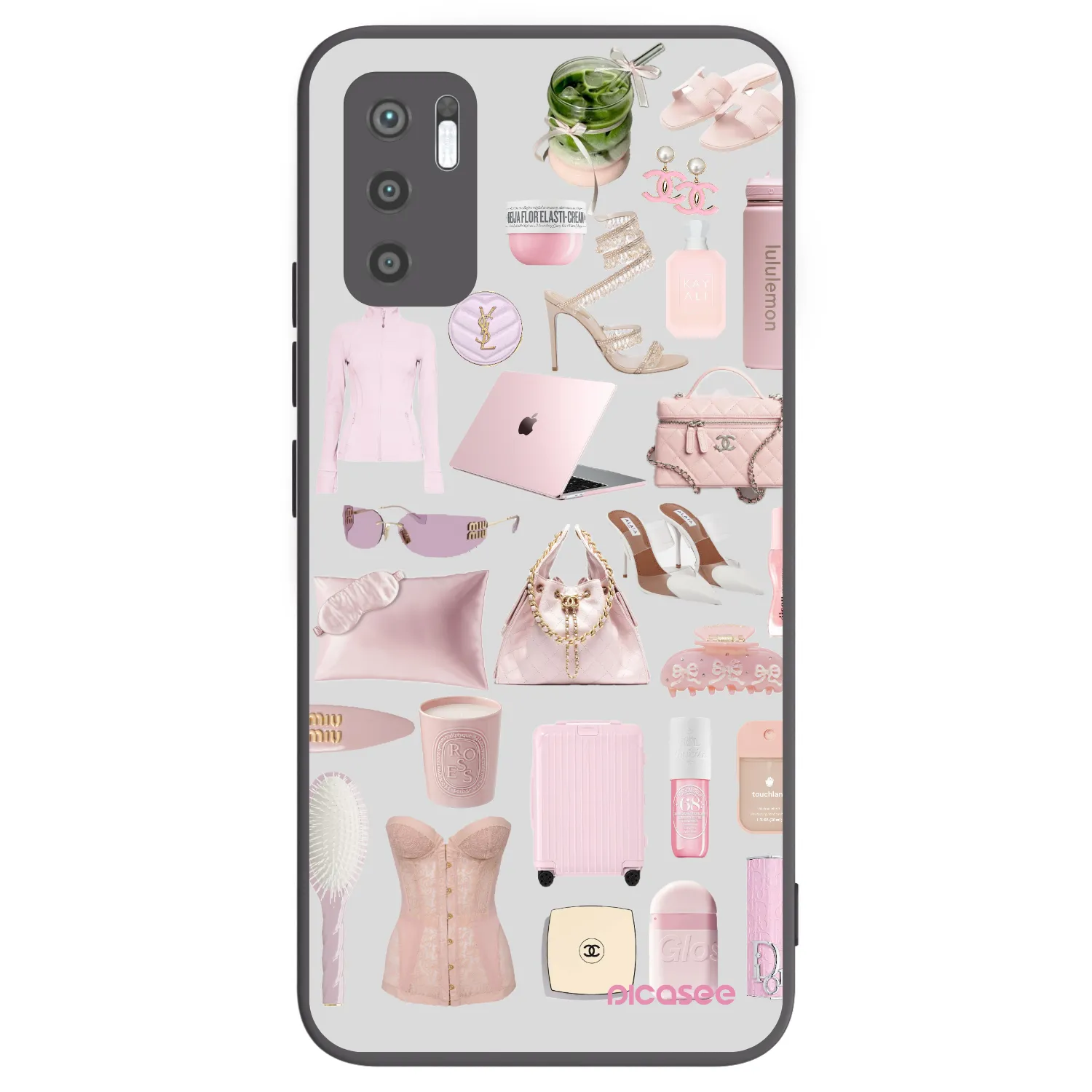 Picasee fekete szilikon tok az alábbi mobiltelefonokra Xiaomi Redmi Note 10 5G - Glam Babe