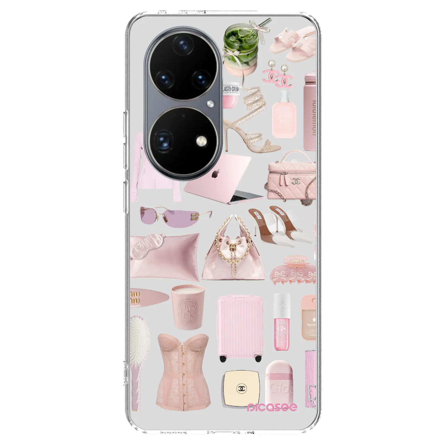 Picasee átlátszó szilikon tok az alábbi mobiltelefonokra Huawei P50 - Glam Babe