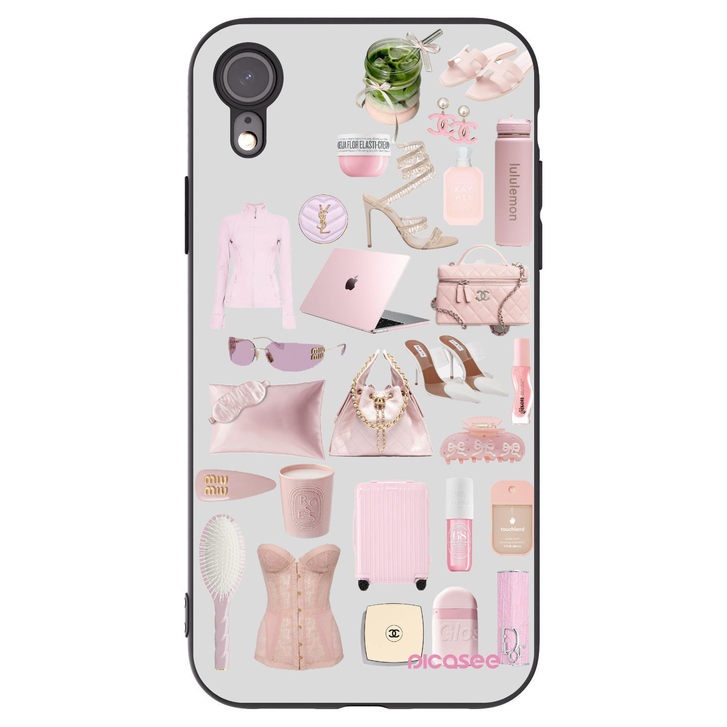 Picasee fekete szilikon tok az alábbi mobiltelefonokra Apple iPhone XR - Glam Babe