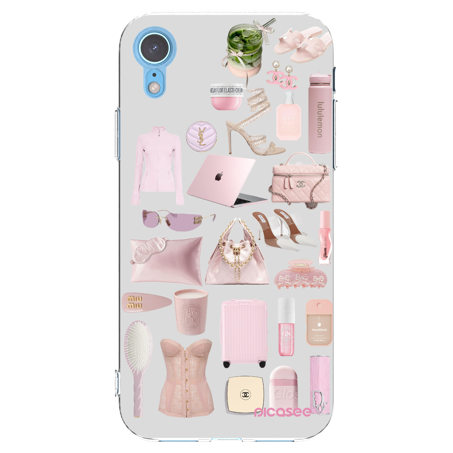 Picasee átlátszó szilikon tok az alábbi mobiltelefonokra Apple iPhone XR - Glam Babe