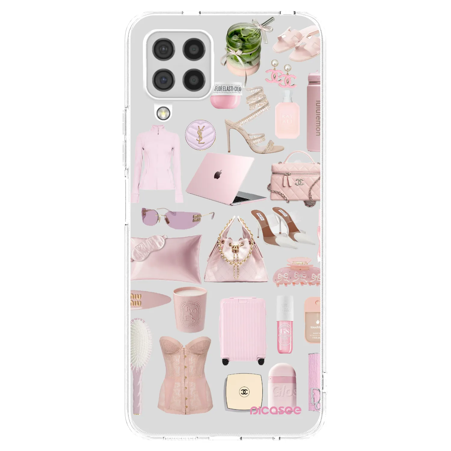 Picasee átlátszó szilikon tok az alábbi mobiltelefonokra Samsung Galaxy A22 A225F 4G - Glam Babe