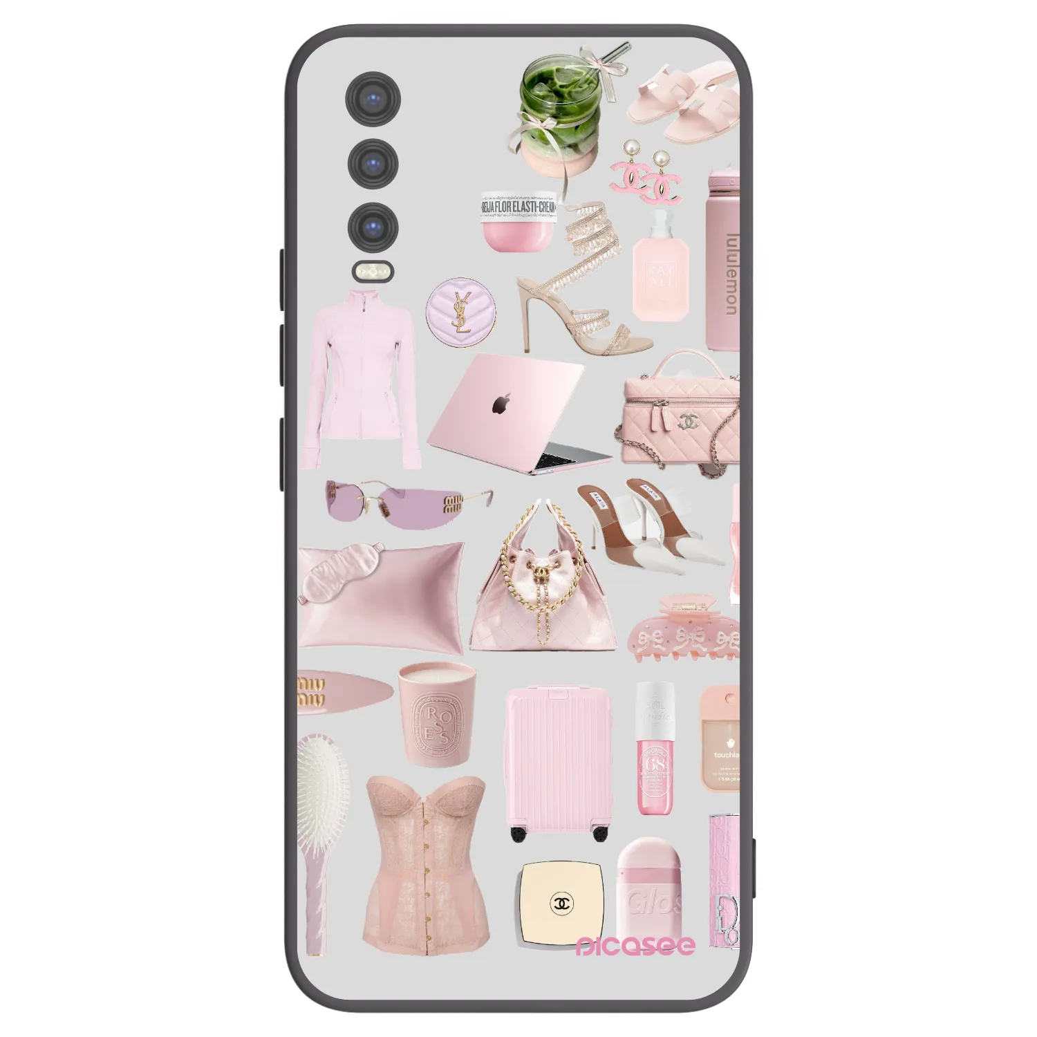 Picasee fekete szilikon tok az alábbi mobiltelefonokra Vivo Y20s - Glam Babe