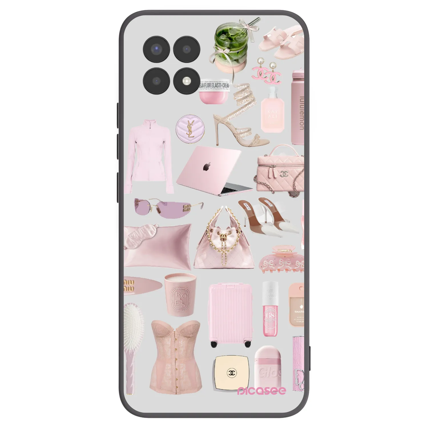 Picasee fekete szilikon tok az alábbi mobiltelefonokra Realme 8i - Glam Babe