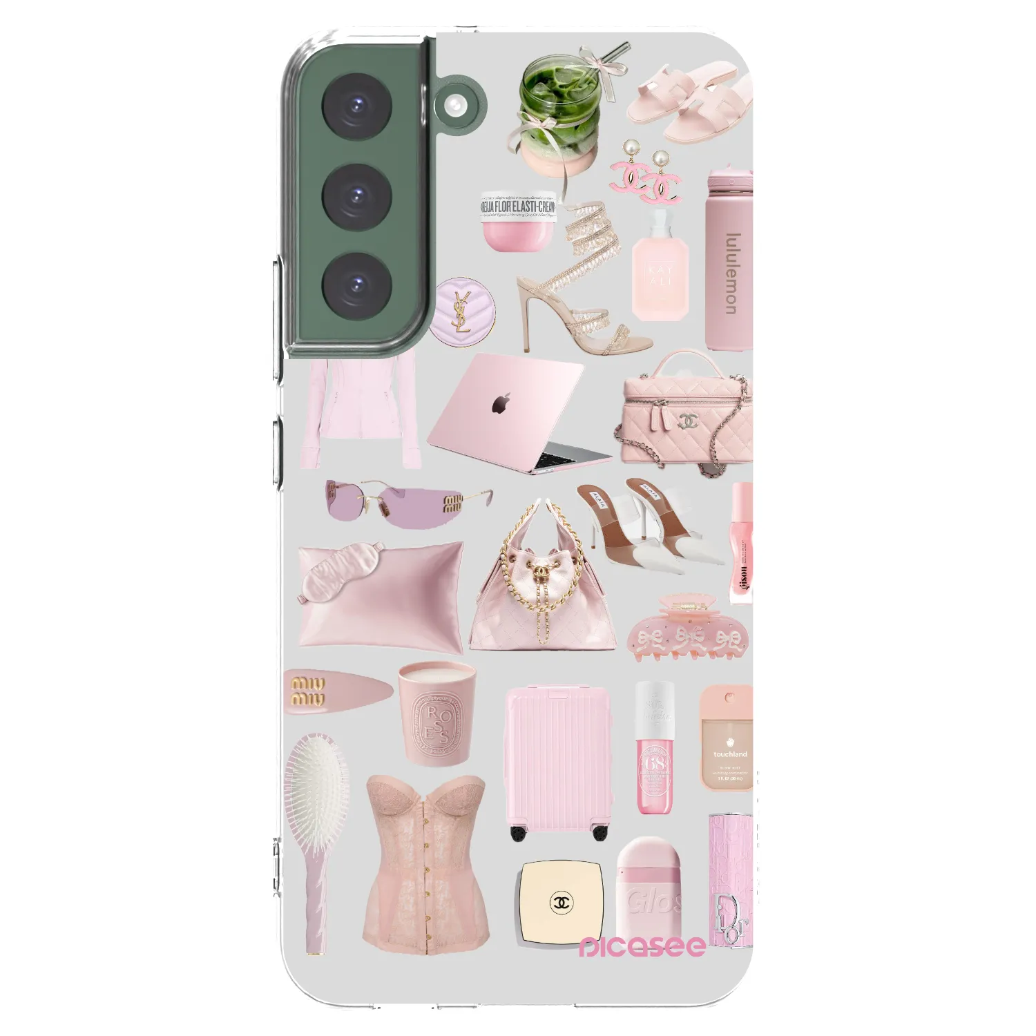 Picasee átlátszó szilikon tok az alábbi mobiltelefonokra Samsung Galaxy S22+ 5G - Glam Babe