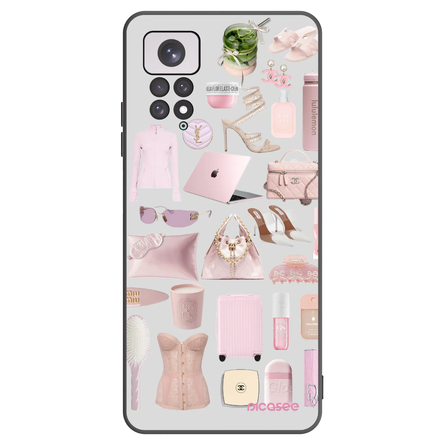 Picasee fekete szilikon tok az alábbi mobiltelefonokra Xiaomi Redmi Note 11 - Glam Babe