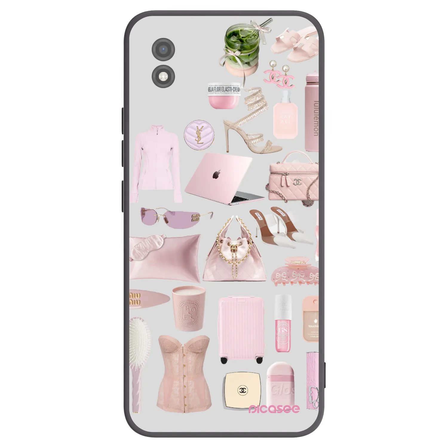 Picasee fekete szilikon tok az alábbi mobiltelefonokra Realme C11 (2021) - Glam Babe
