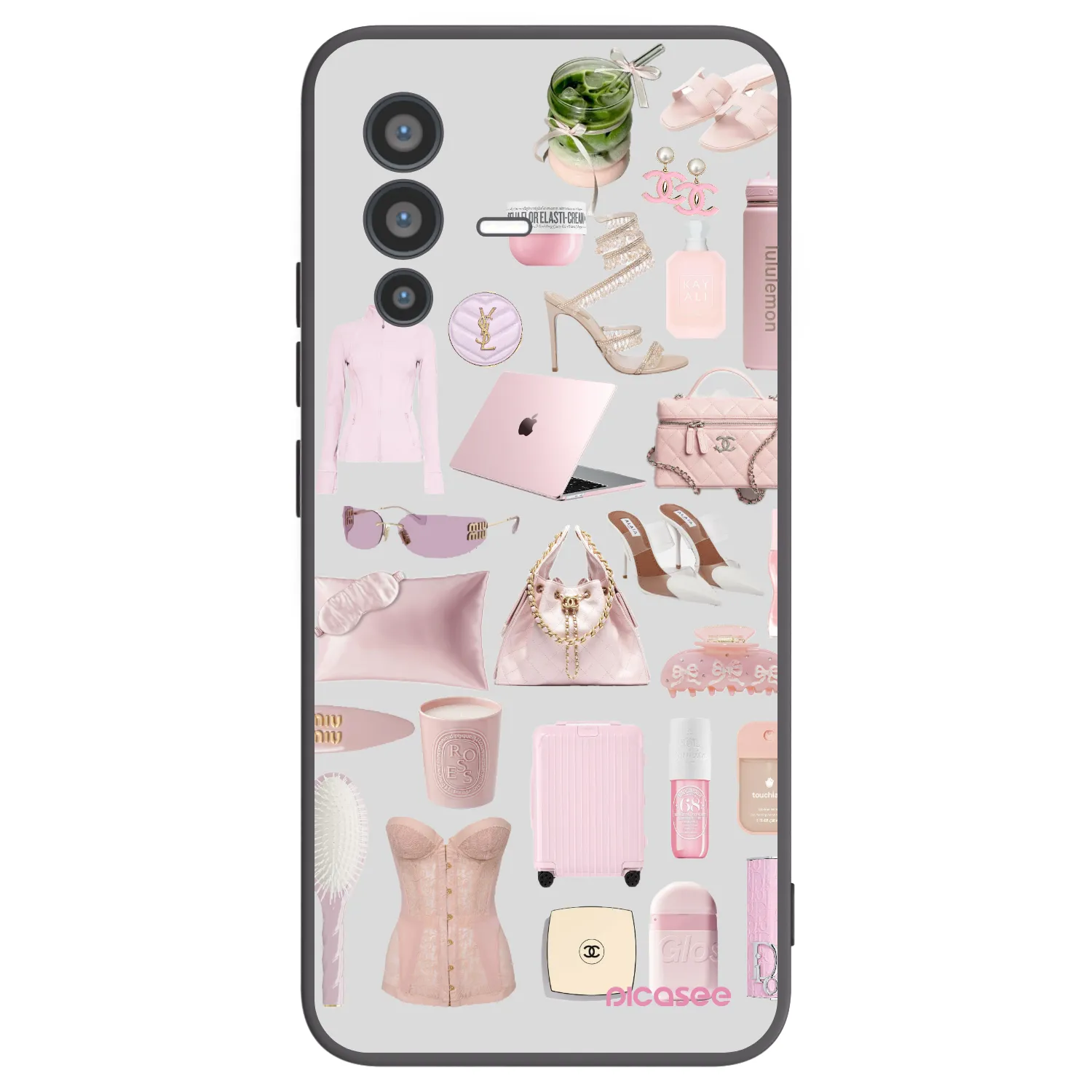 Picasee fekete szilikon tok az alábbi mobiltelefonokra Vivo V23 5G - Glam Babe