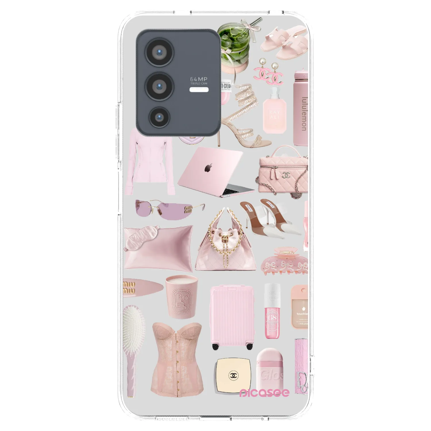 Picasee átlátszó szilikon tok az alábbi mobiltelefonokra Vivo V23 5G - Glam Babe