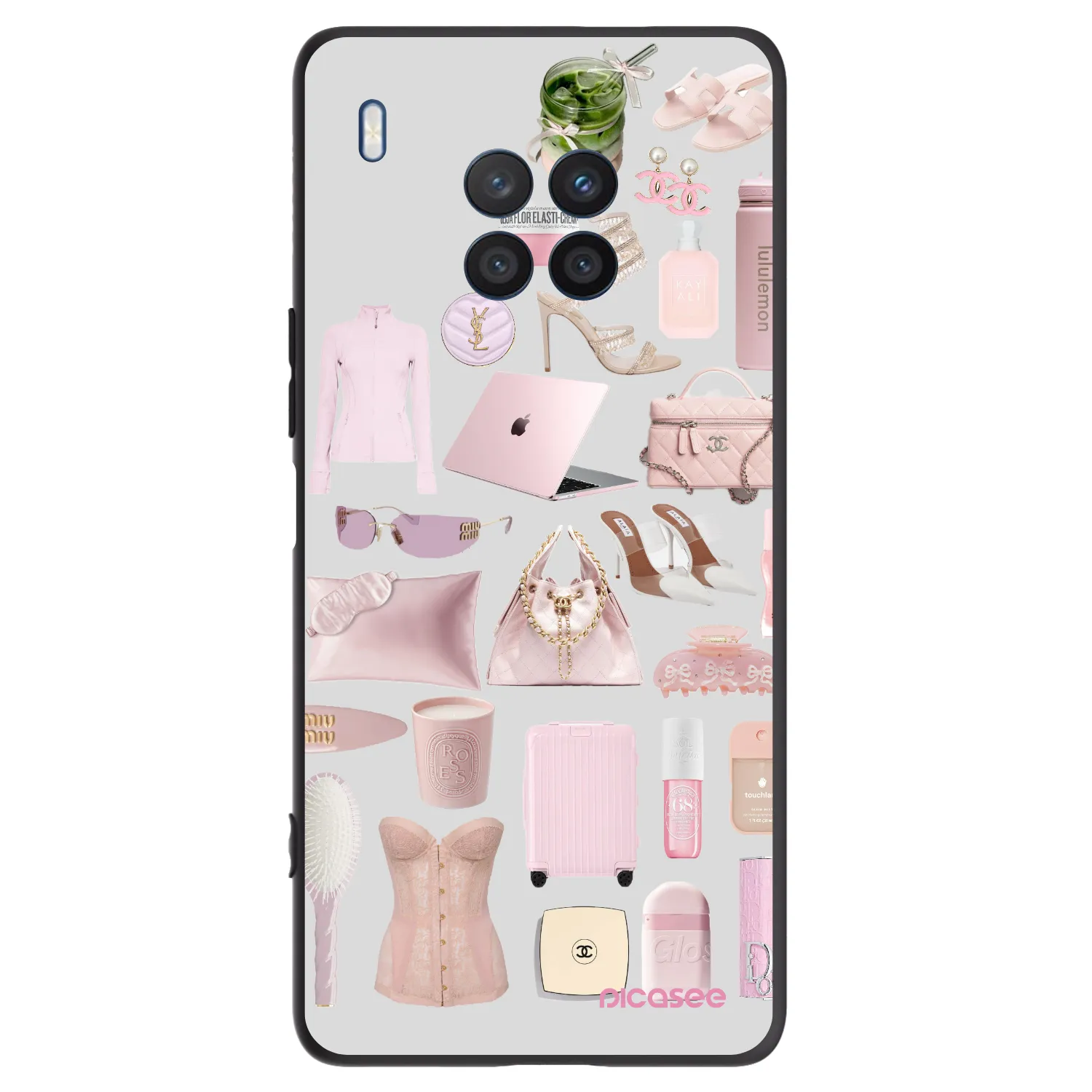 Picasee fekete szilikon tok az alábbi mobiltelefonokra Honor 50 Lite - Glam Babe