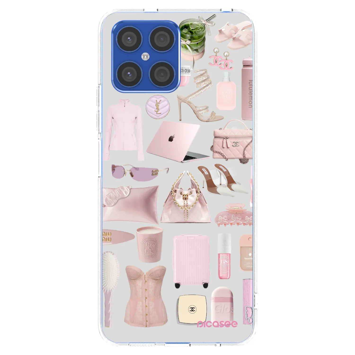 Picasee átlátszó szilikon tok az alábbi mobiltelefonokra Honor X8 4G - Glam Babe