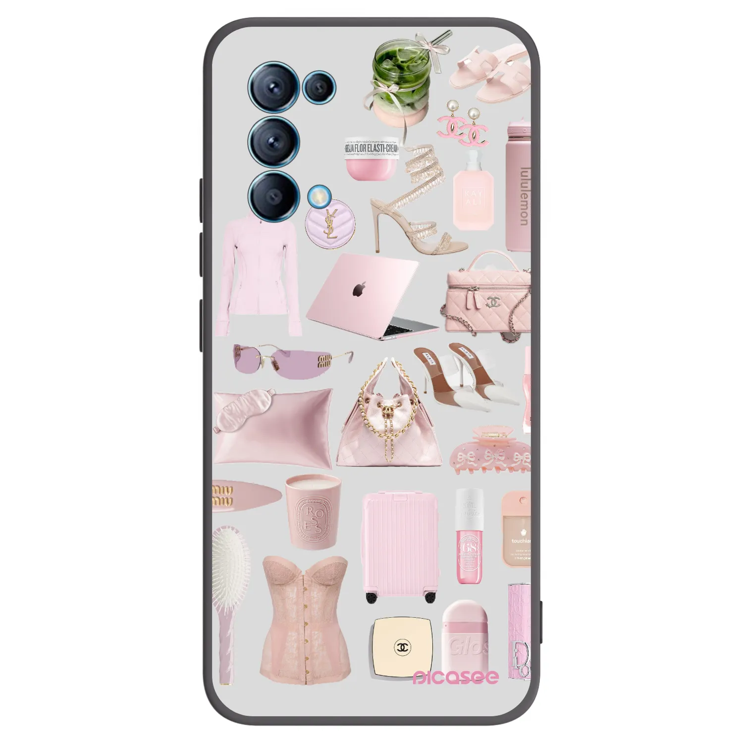 Picasee fekete szilikon tok az alábbi mobiltelefonokra OPPO Reno 5 5G - Glam Babe