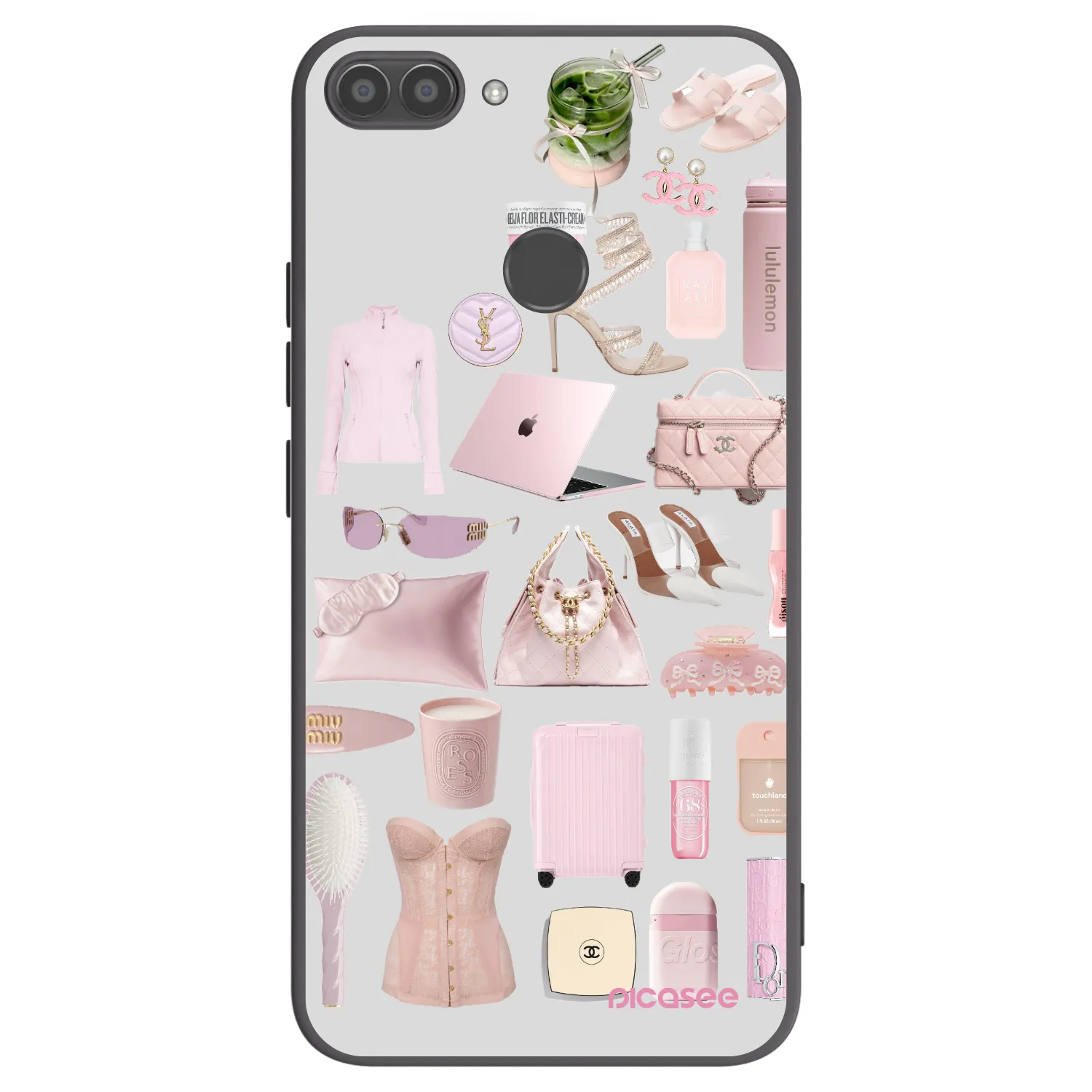 Picasee fekete szilikon tok az alábbi mobiltelefonokra Huawei P Smart - Glam Babe