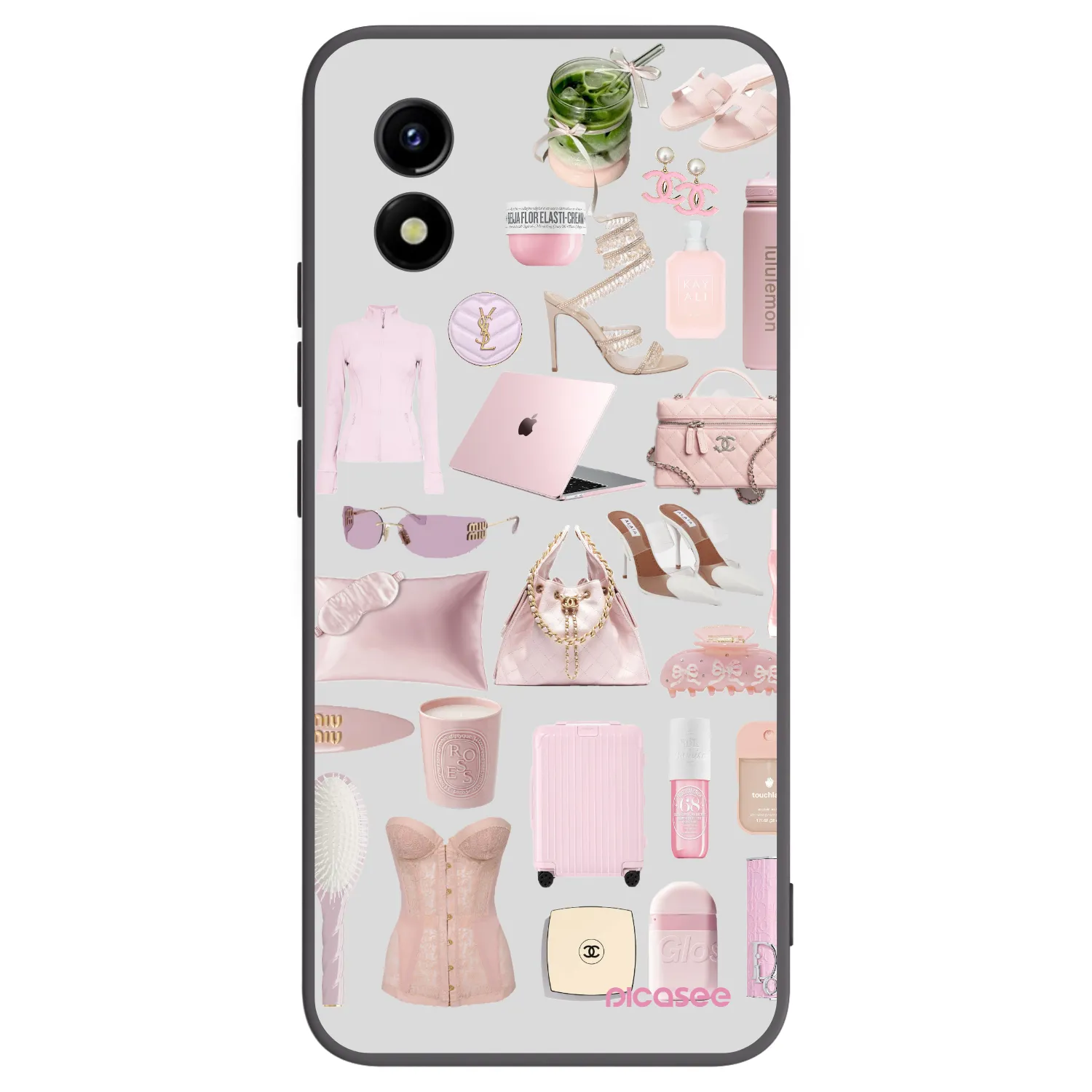 Picasee fekete szilikon tok az alábbi mobiltelefonokra Vivo Y01 - Glam Babe