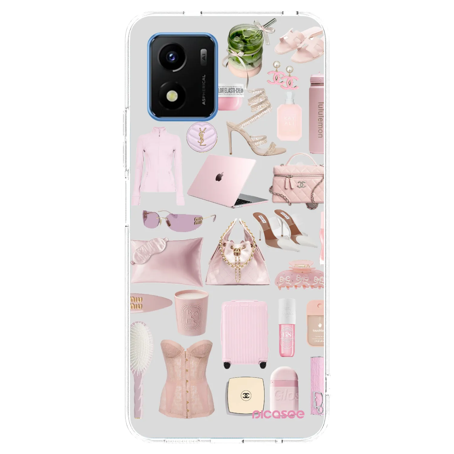 Picasee átlátszó szilikon tok az alábbi mobiltelefonokra Vivo Y01 - Glam Babe