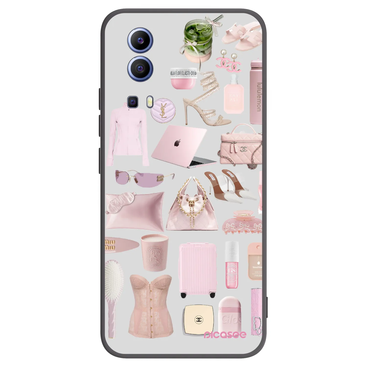 Picasee fekete szilikon tok az alábbi mobiltelefonokra Vivo Y52 5G - Glam Babe