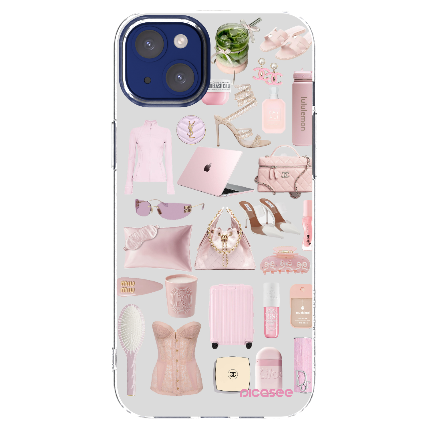 Picasee átlátszó szilikon tok az alábbi mobiltelefonokra Apple iPhone 14 Plus - Glam Babe