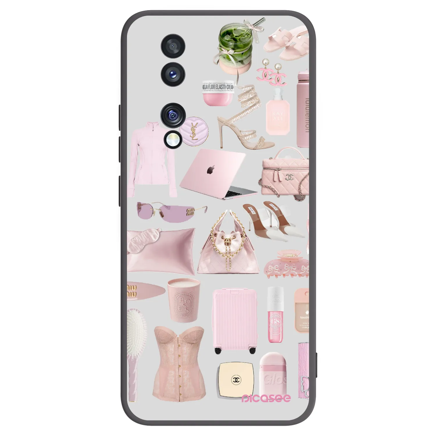 Picasee fekete szilikon tok az alábbi mobiltelefonokra Honor 70 - Glam Babe