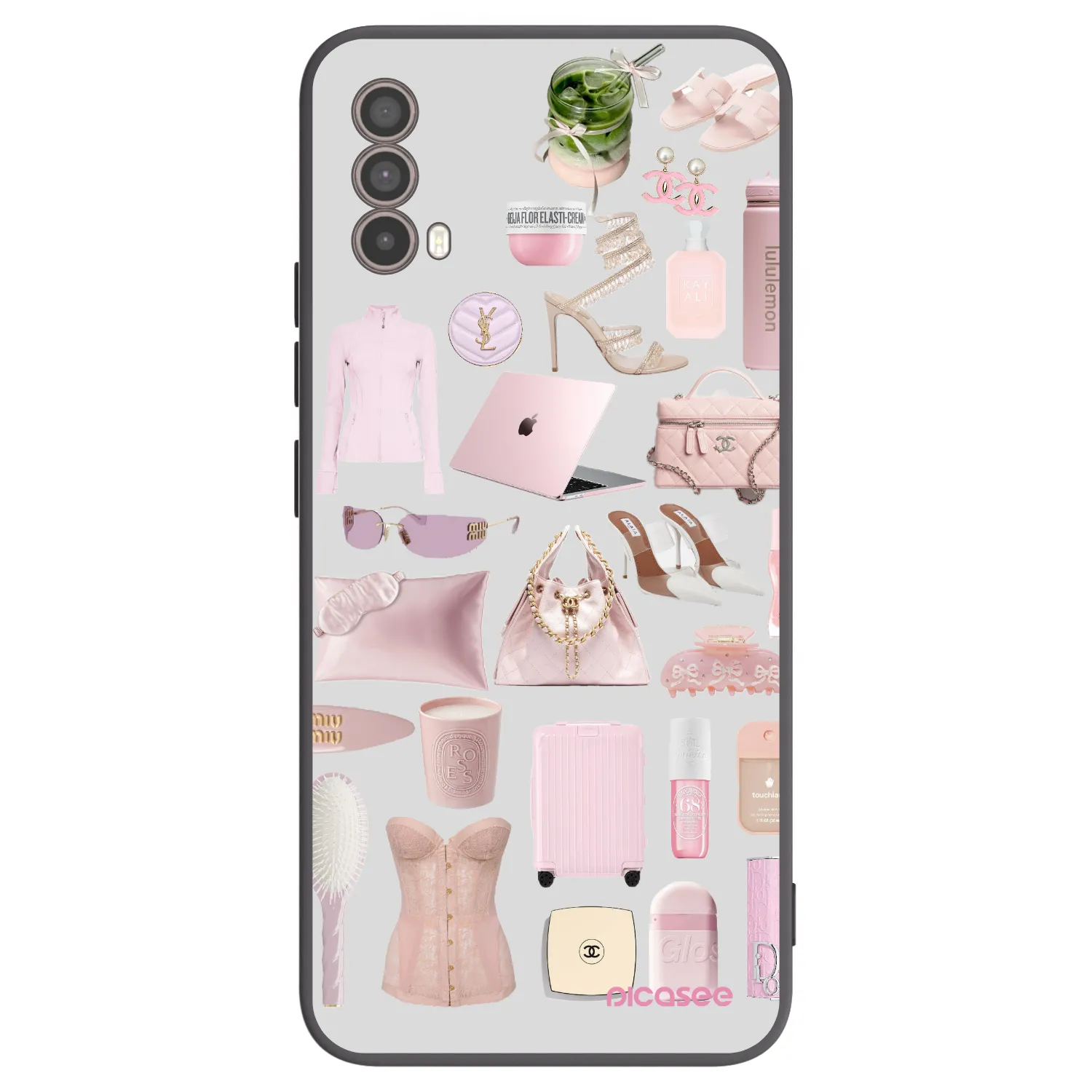 Picasee fekete szilikon tok az alábbi mobiltelefonokra Motorola Moto E40 - Glam Babe