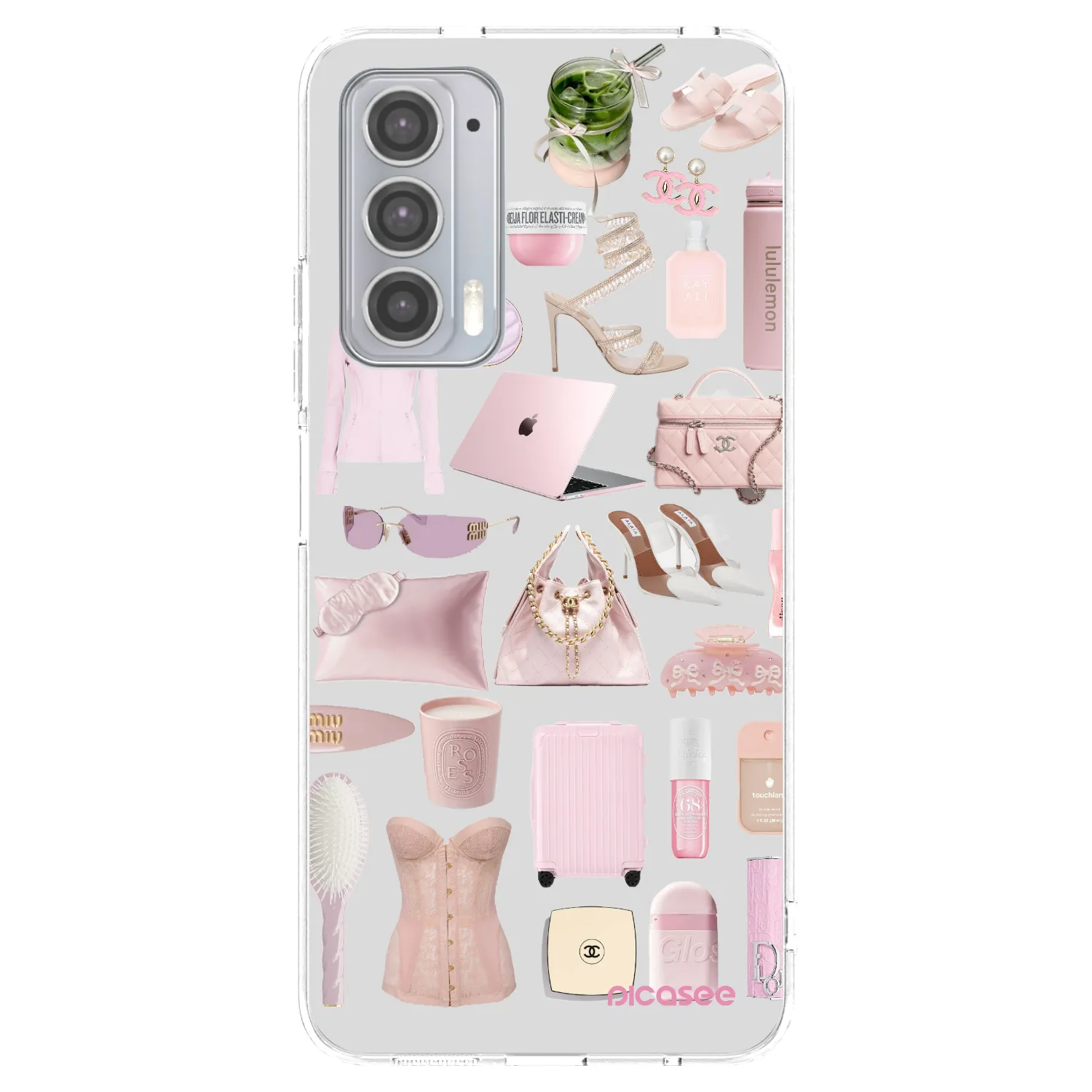 Picasee átlátszó szilikon tok az alábbi mobiltelefonokra Motorola Edge 20 - Glam Babe