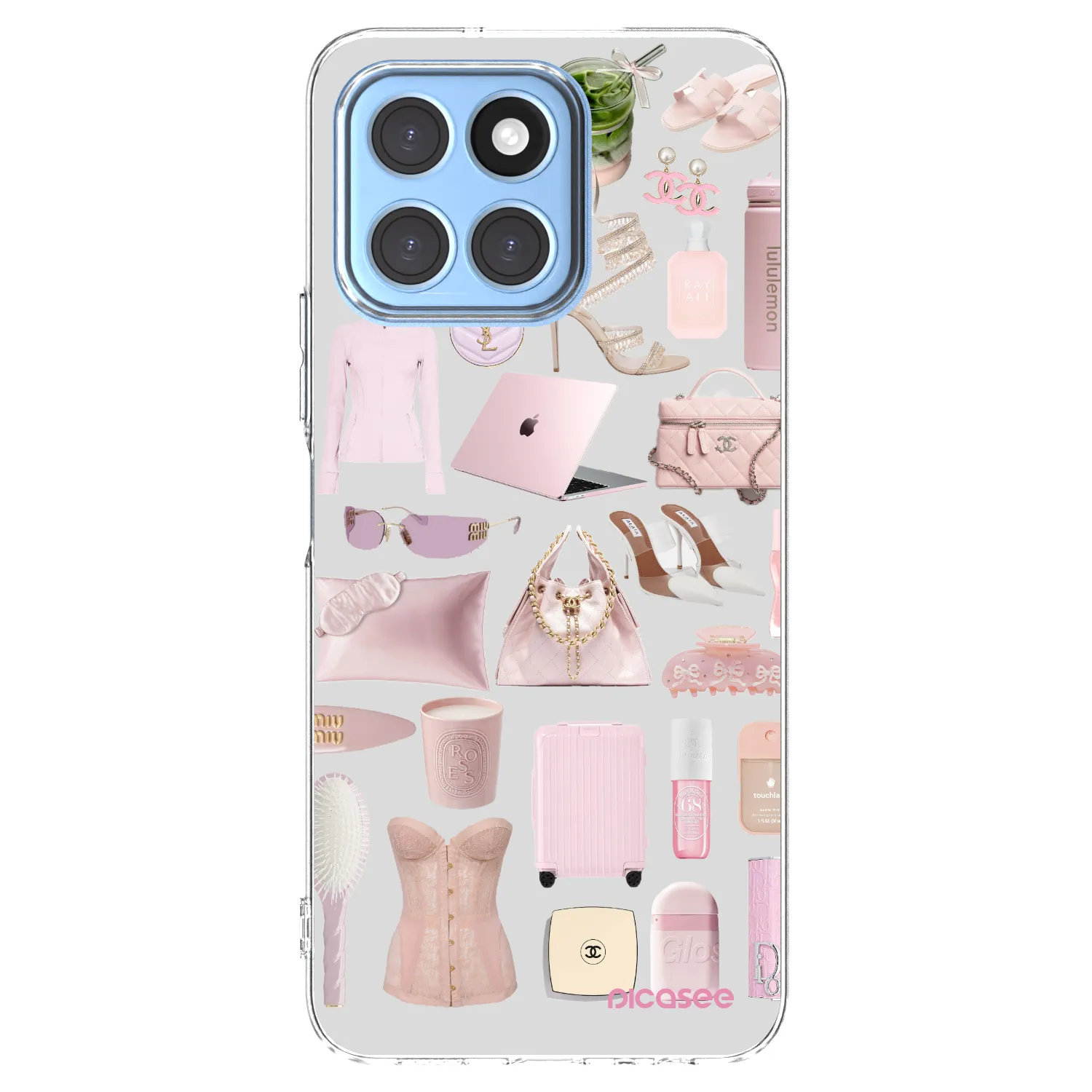 Picasee átlátszó szilikon tok az alábbi mobiltelefonokra Honor X8 5G - Glam Babe