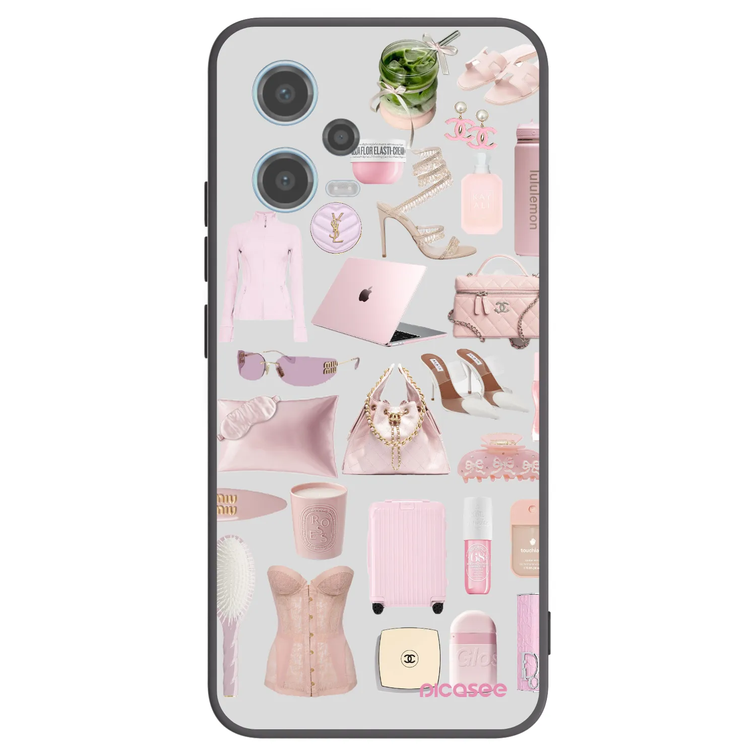 Picasee fekete szilikon tok az alábbi mobiltelefonokra Xiaomi Redmi Note 12 5G - Glam Babe