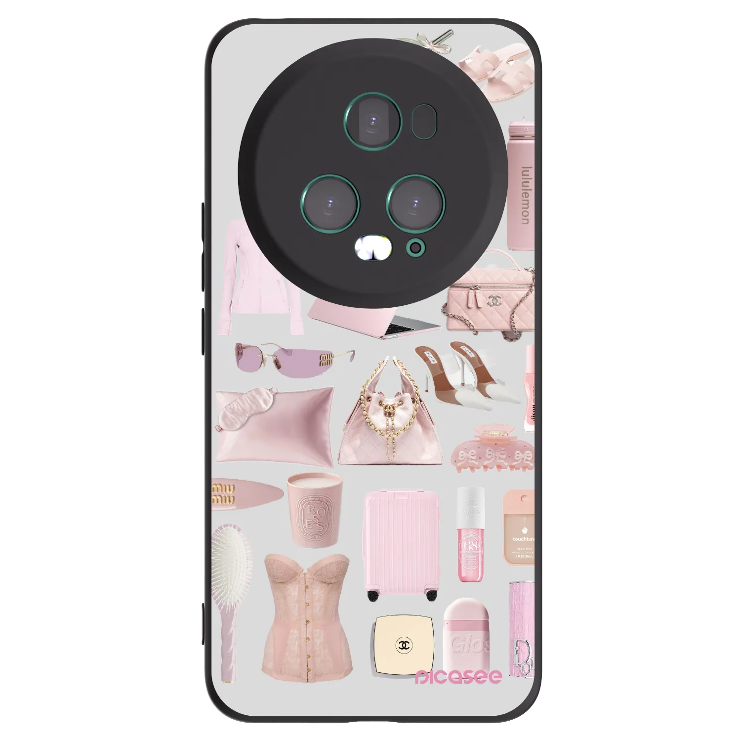 Picasee fekete szilikon tok az alábbi mobiltelefonokra Honor Magic5 Pro - Glam Babe