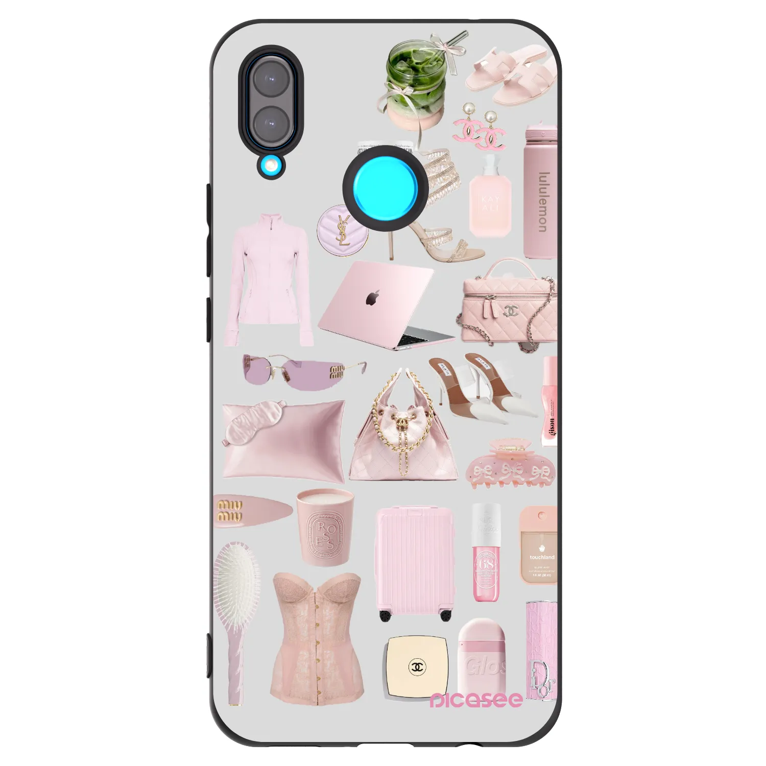 Picasee fekete szilikon tok az alábbi mobiltelefonokra Huawei Nova 3i - Glam Babe