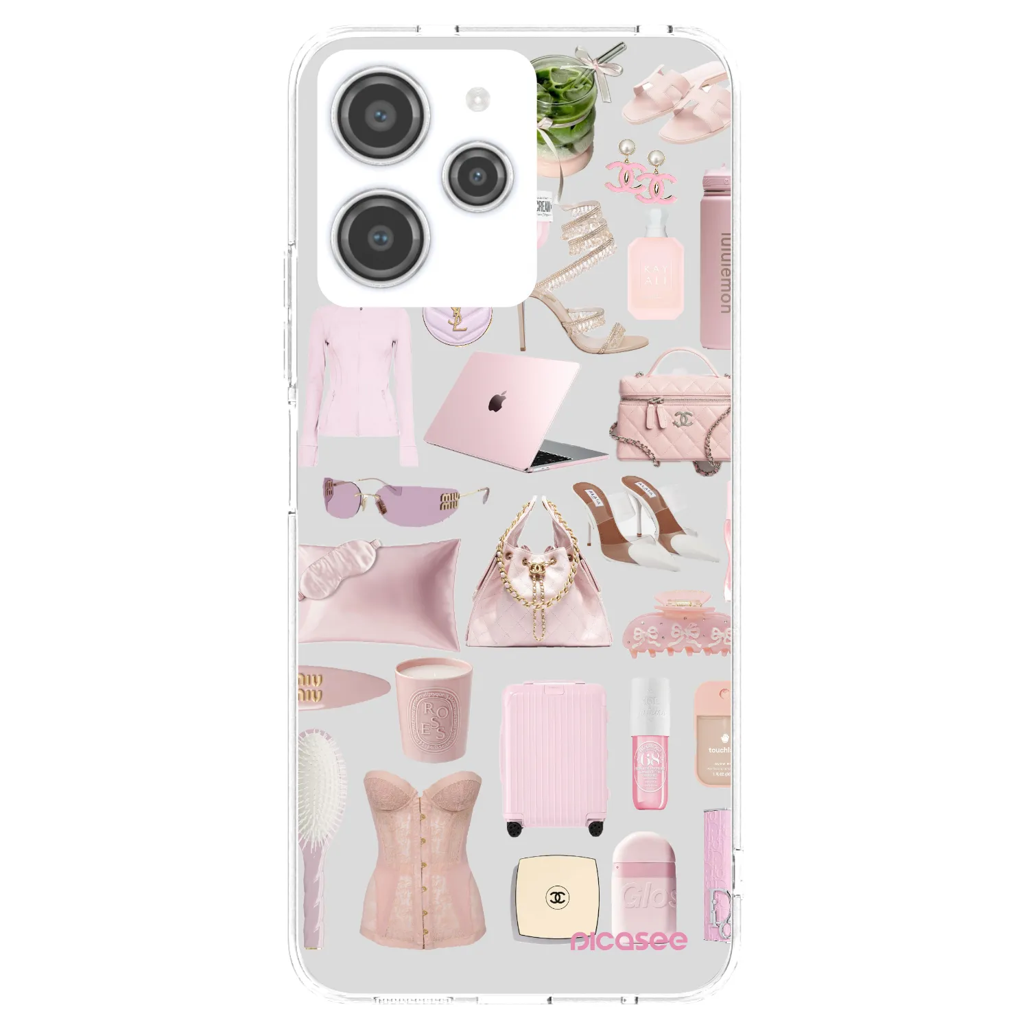 Picasee átlátszó szilikon tok az alábbi mobiltelefonokra Xiaomi Redmi 12 4G - Glam Babe