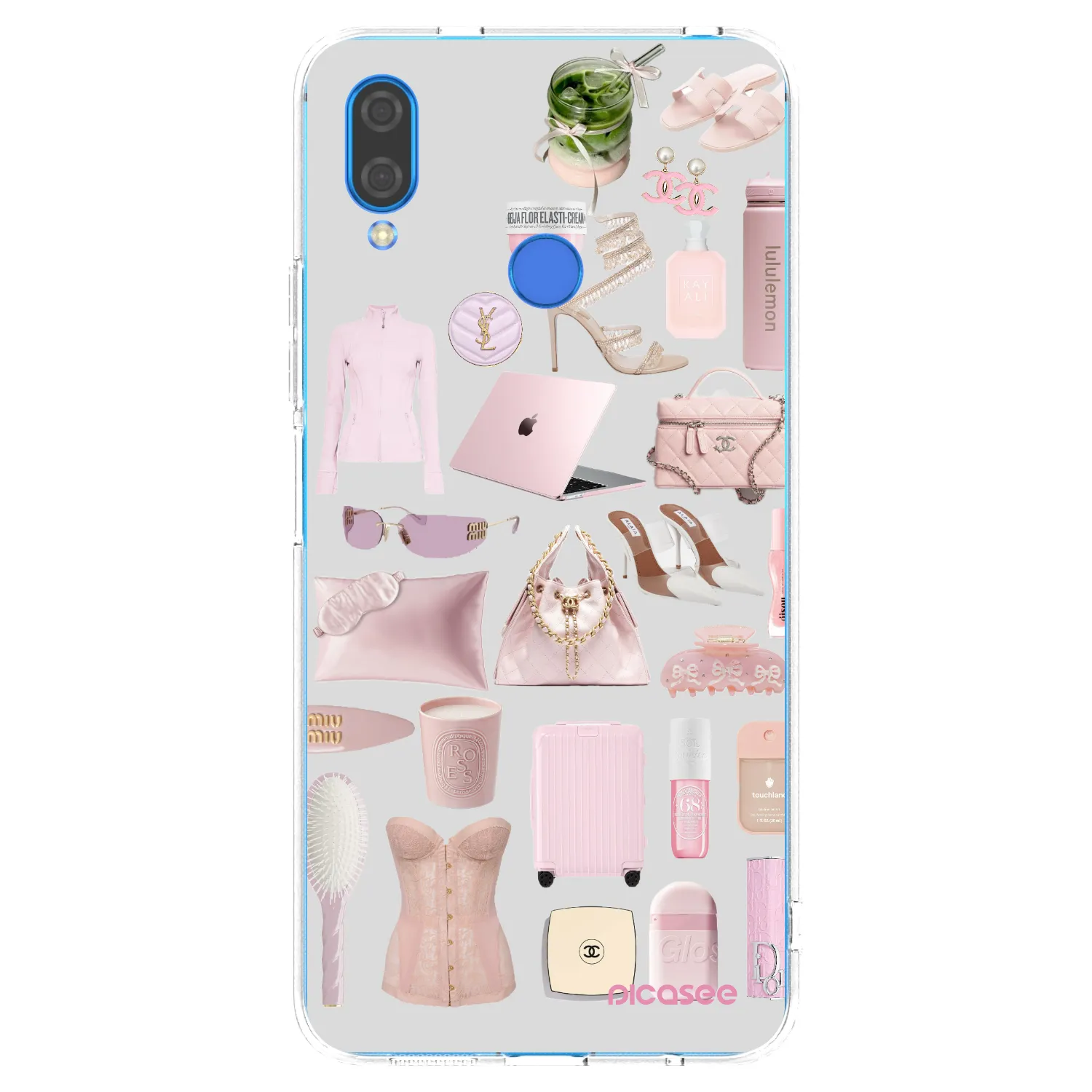 Picasee átlátszó szilikon tok az alábbi mobiltelefonokra Huawei Nova 3i - Glam Babe
