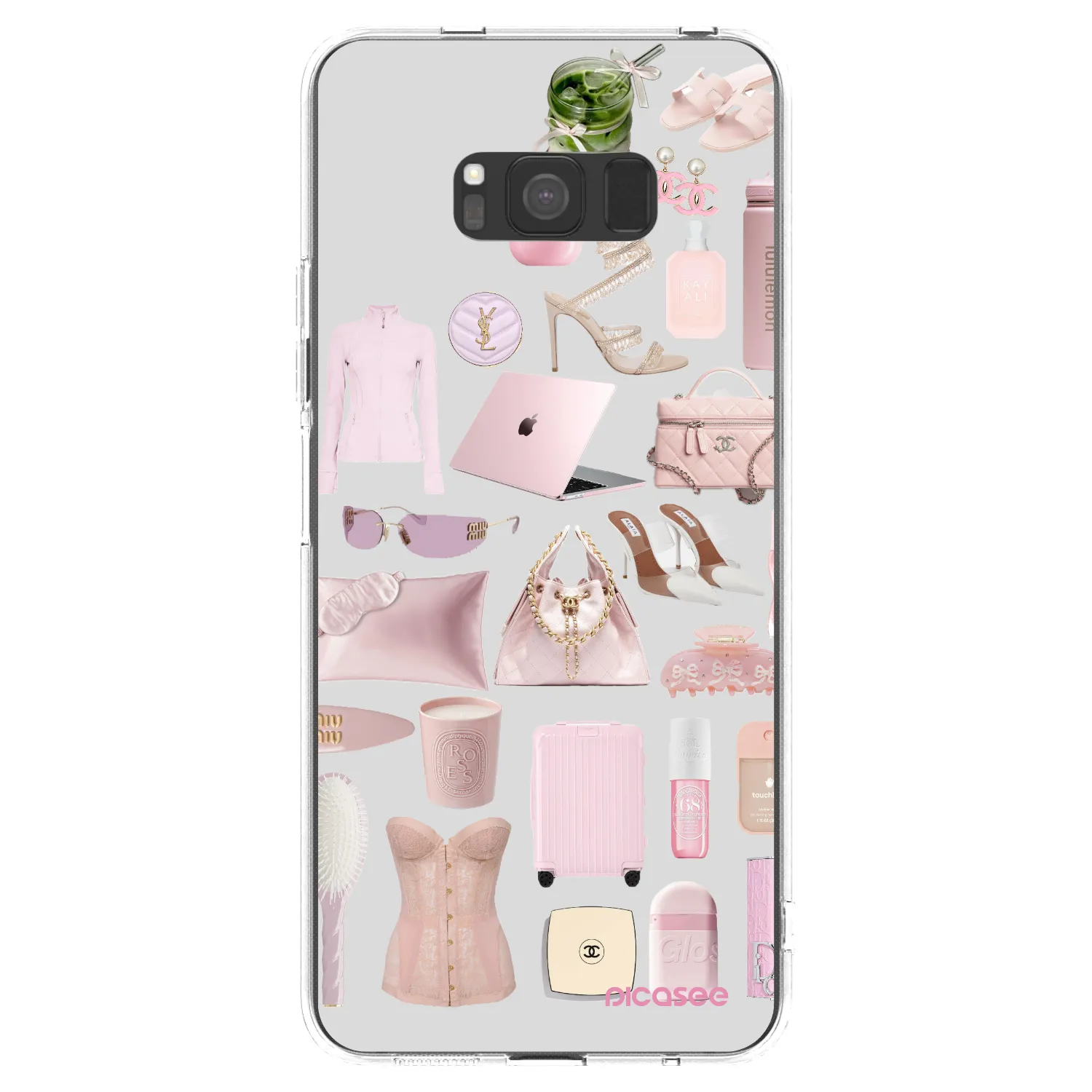 Picasee átlátszó szilikon tok az alábbi mobiltelefonokra Samsung Galaxy S8 G950F - Glam Babe