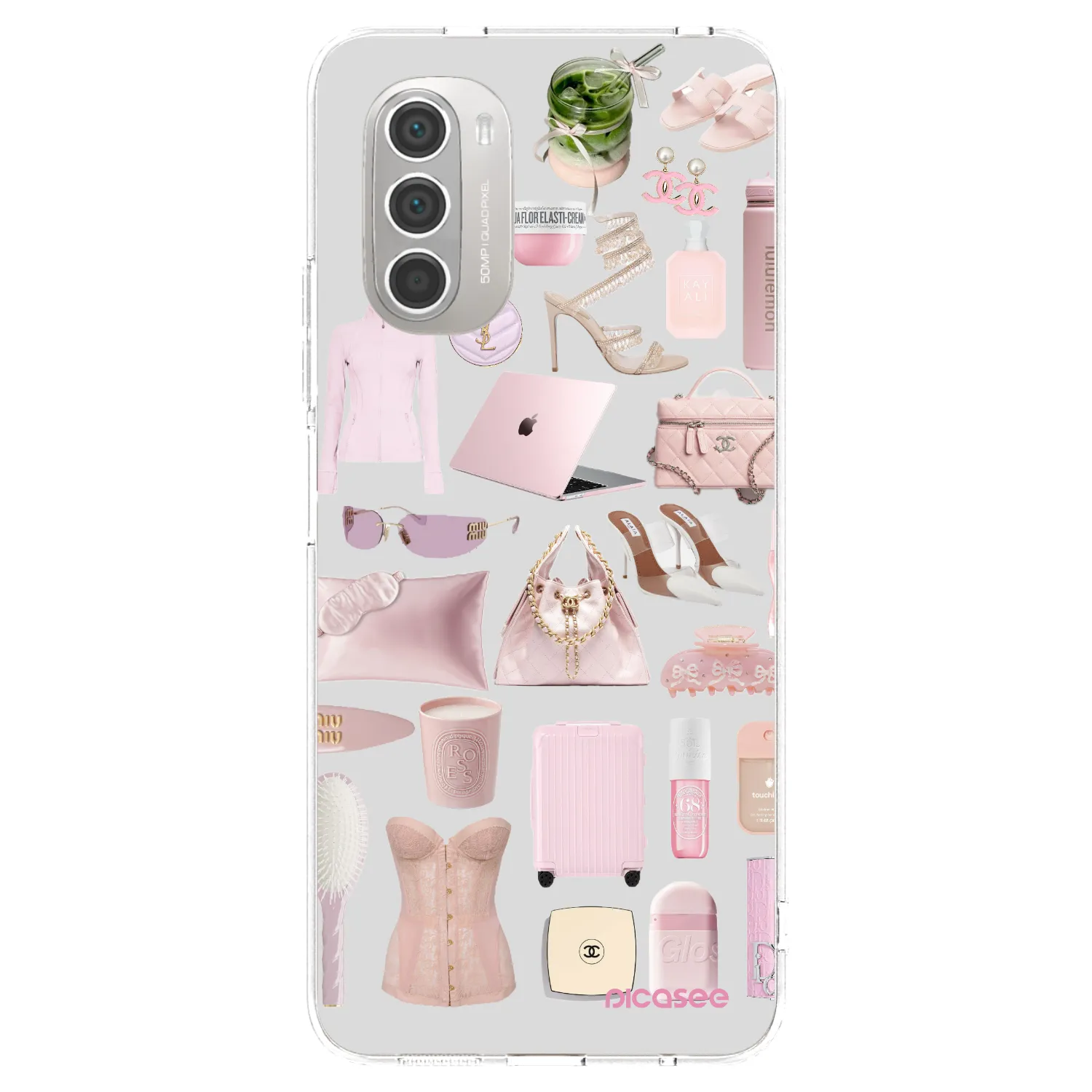 Picasee átlátszó szilikon tok az alábbi mobiltelefonokra Motorola Moto G51 - Glam Babe