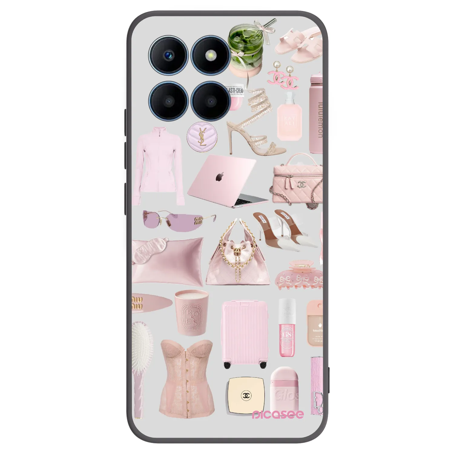 Picasee fekete szilikon tok az alábbi mobiltelefonokra Honor 70 Lite - Glam Babe