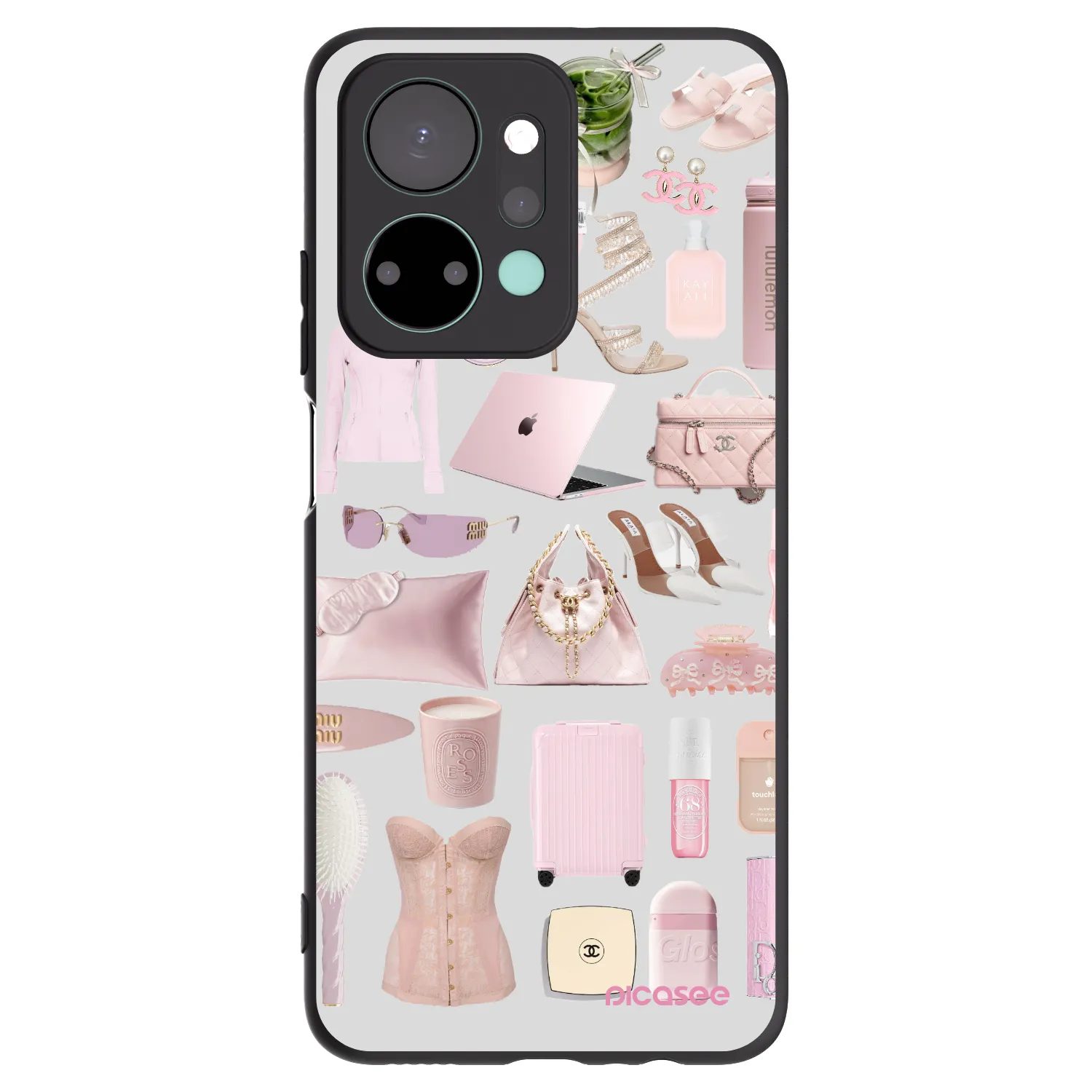 Picasee fekete szilikon tok az alábbi mobiltelefonokra Honor X7a - Glam Babe