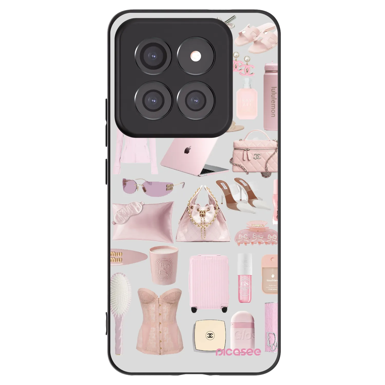 Picasee fekete szilikon tok az alábbi mobiltelefonokra Xiaomi 14 Pro - Glam Babe