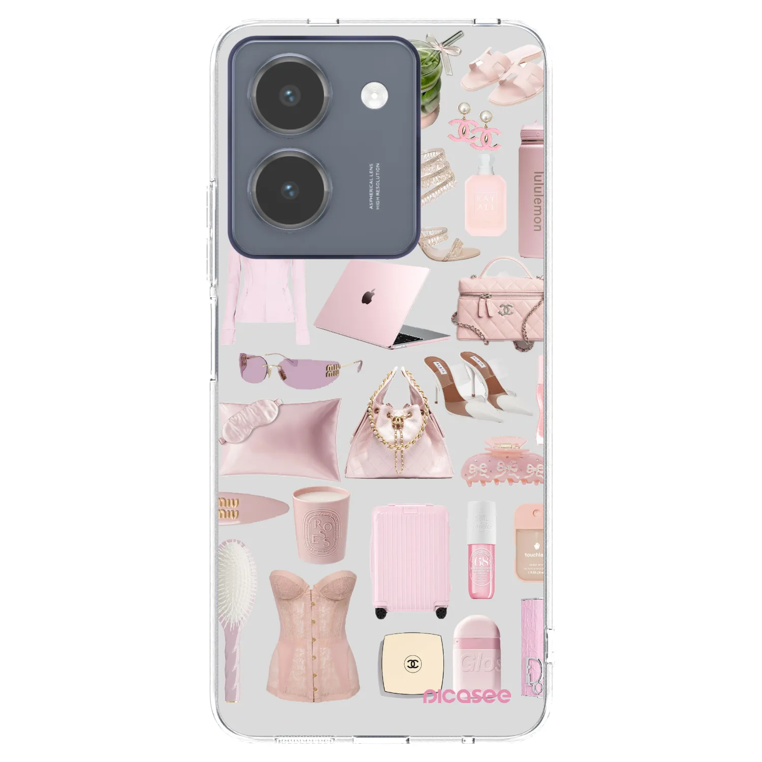 Picasee átlátszó szilikon tok az alábbi mobiltelefonokra Vivo Y36 4G - Glam Babe