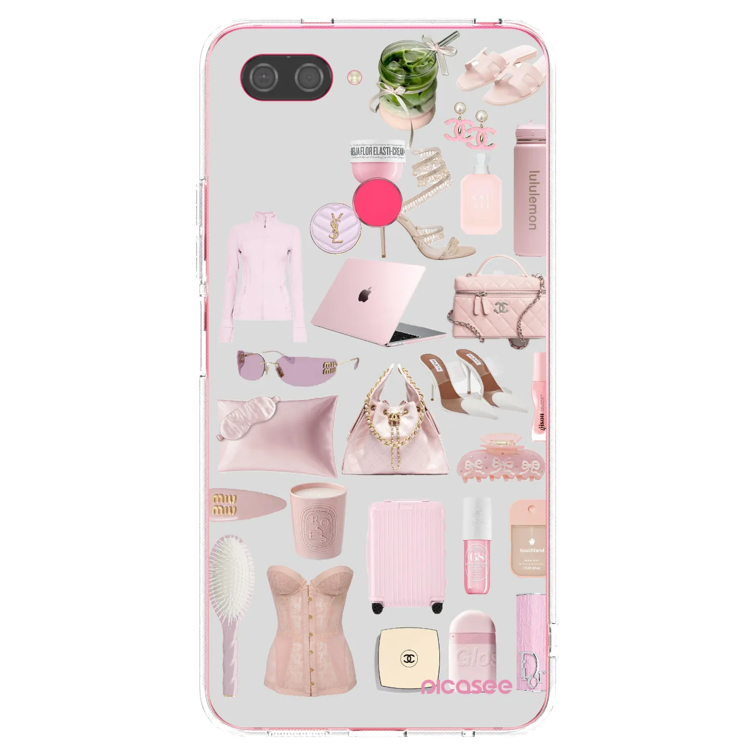 Picasee átlátszó szilikon tok az alábbi mobiltelefonokra Xiaomi Mi 8 Lite - Glam Babe