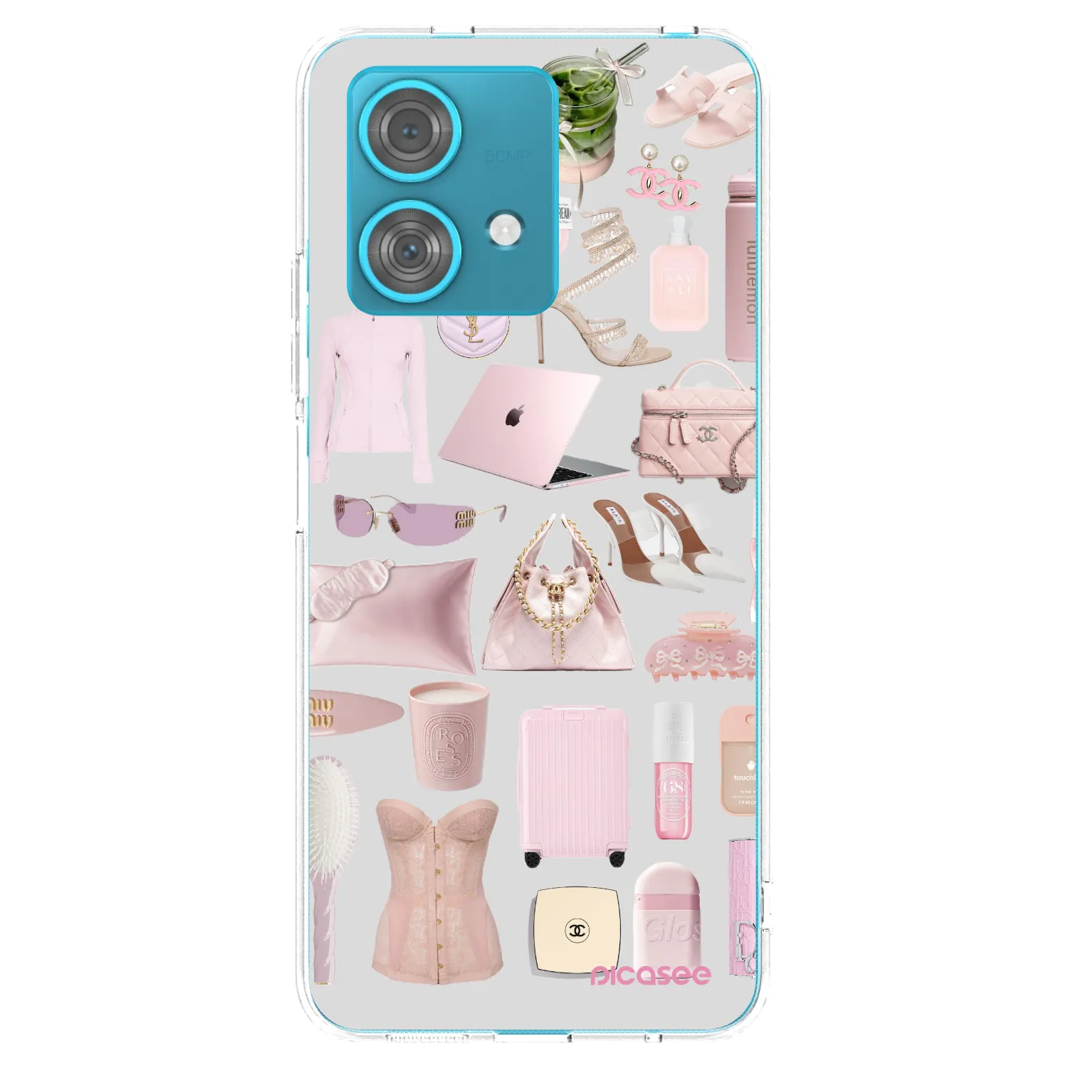 Picasee átlátszó szilikon tok az alábbi mobiltelefonokra Motorola Edge 40 Neo - Glam Babe