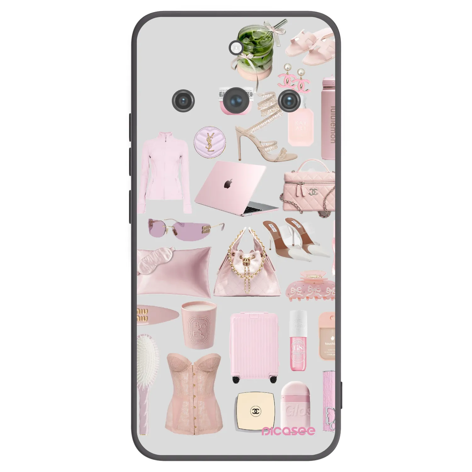 Picasee fekete szilikon tok az alábbi mobiltelefonokra Realme 11 Pro+ - Glam Babe