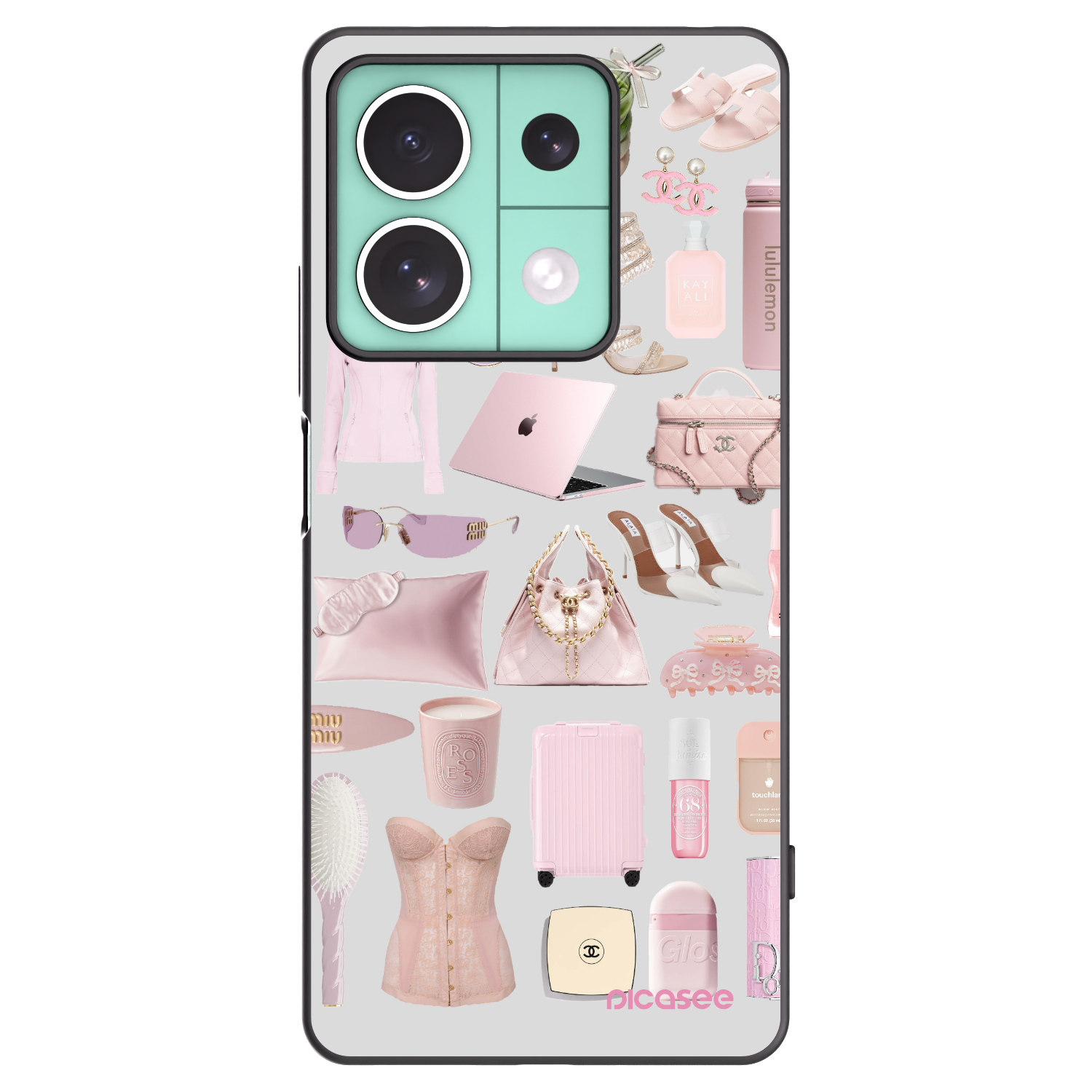 Picasee fekete szilikon tok az alábbi mobiltelefonokra Xiaomi Redmi Note 13 5G - Glam Babe