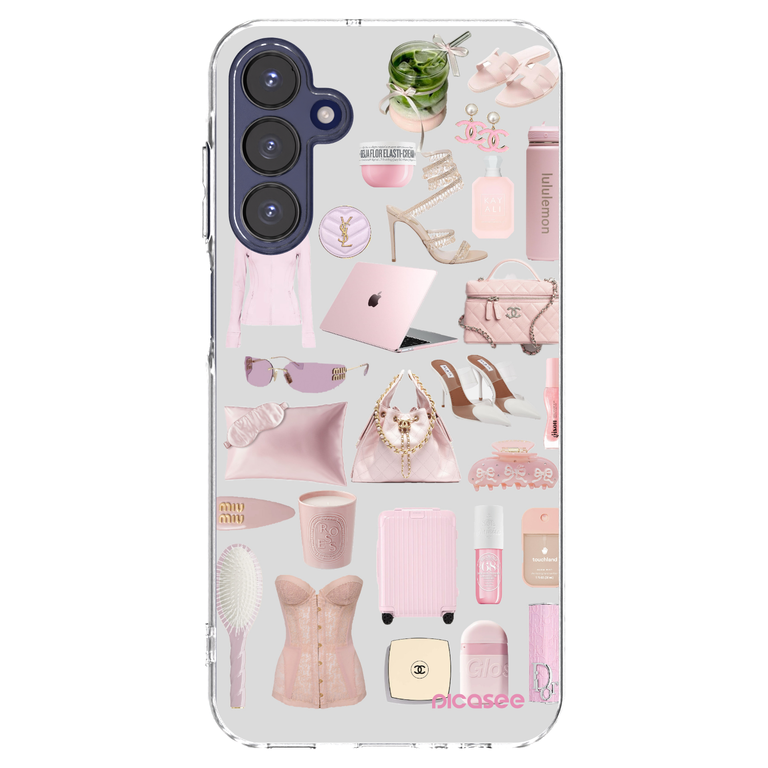 Picasee átlátszó szilikon tok az alábbi mobiltelefonokra Samsung Galaxy A15 A155F 4G - Glam Babe