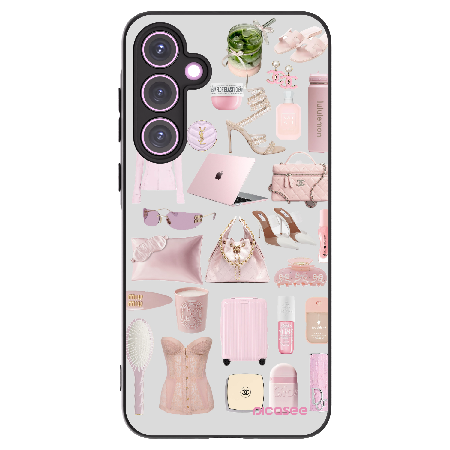 Picasee fekete szilikon tok az alábbi mobiltelefonokra Samsung Galaxy A35 5G A356B - Glam Babe