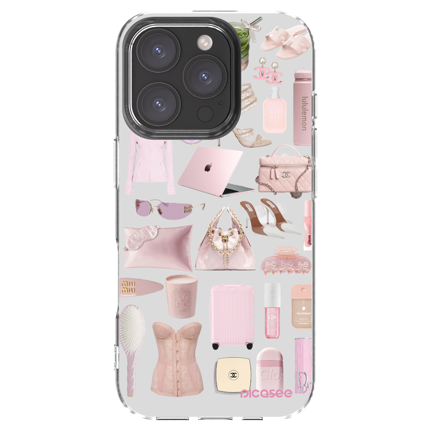 Picasee átlátszó szilikon tok az alábbi mobiltelefonokra Apple iPhone 16 Pro - Glam Babe
