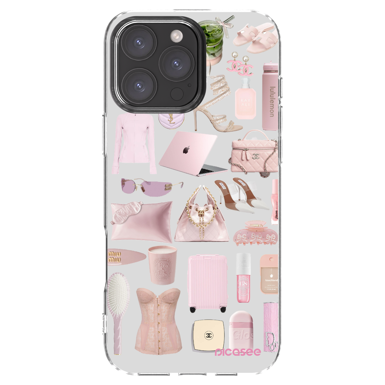 Picasee átlátszó szilikon tok az alábbi mobiltelefonokra Apple iPhone 16 Pro Max - Glam Babe