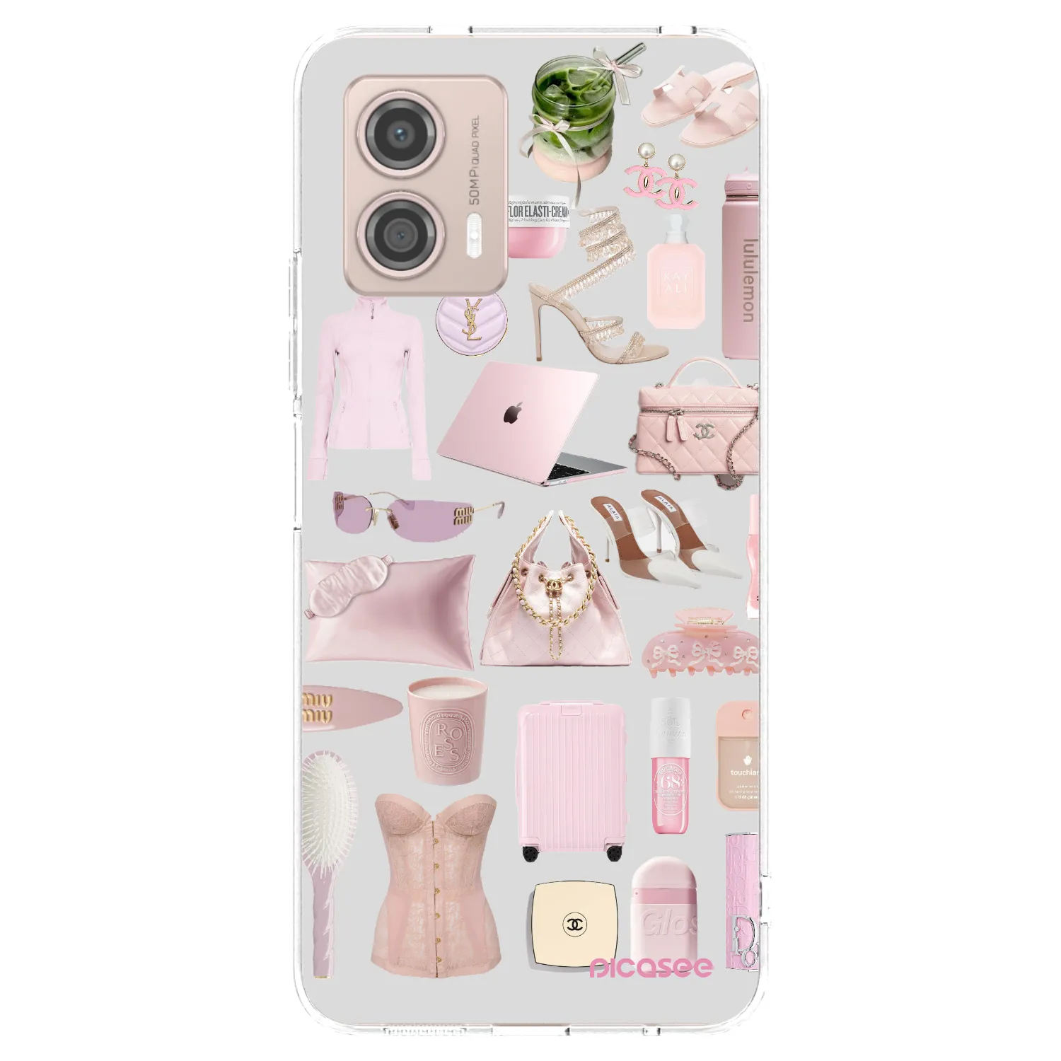 Picasee átlátszó szilikon tok az alábbi mobiltelefonokra Motorola Moto G53 5G - Glam Babe