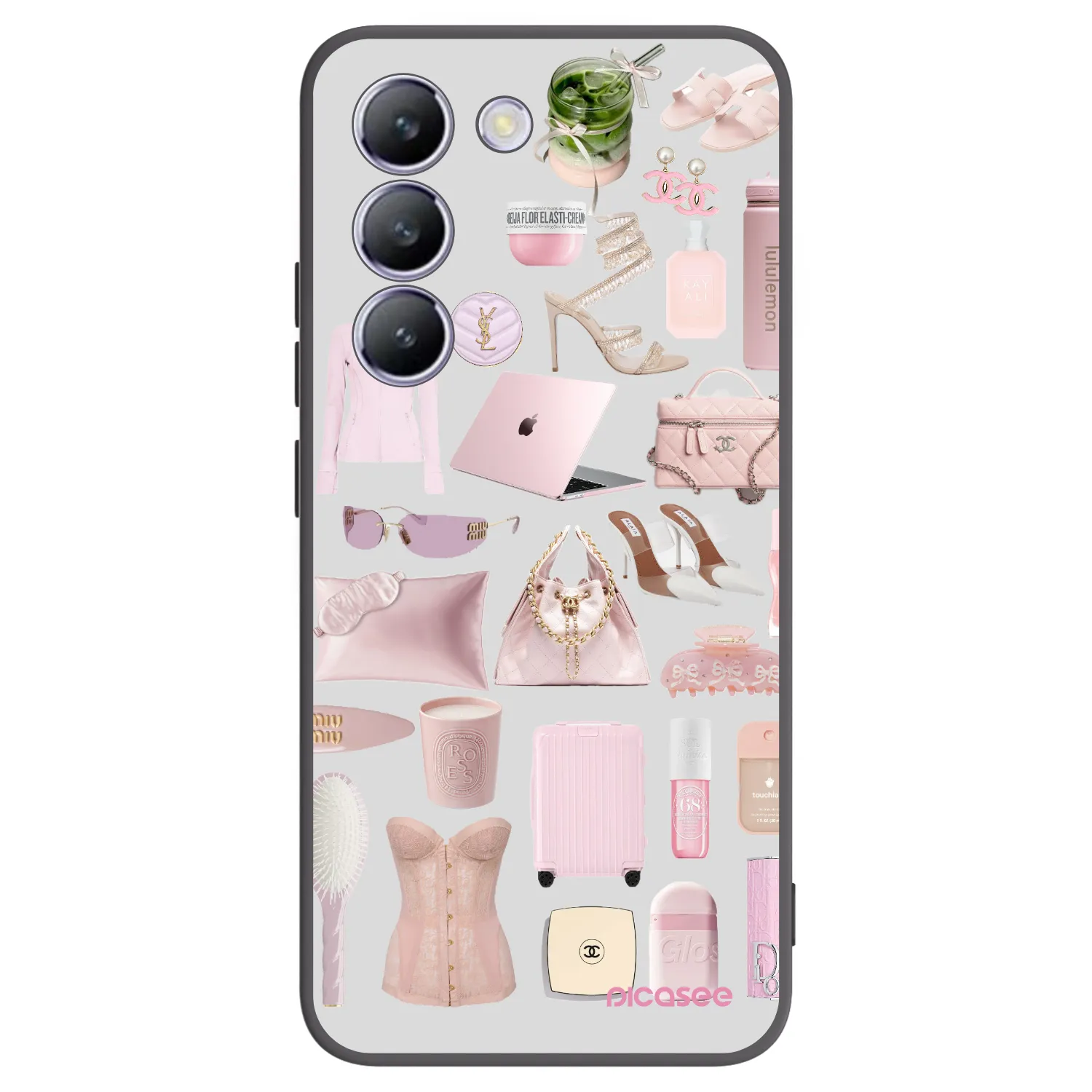 Picasee fekete szilikon tok az alábbi mobiltelefonokra Vivo V40 SE 5G - Glam Babe