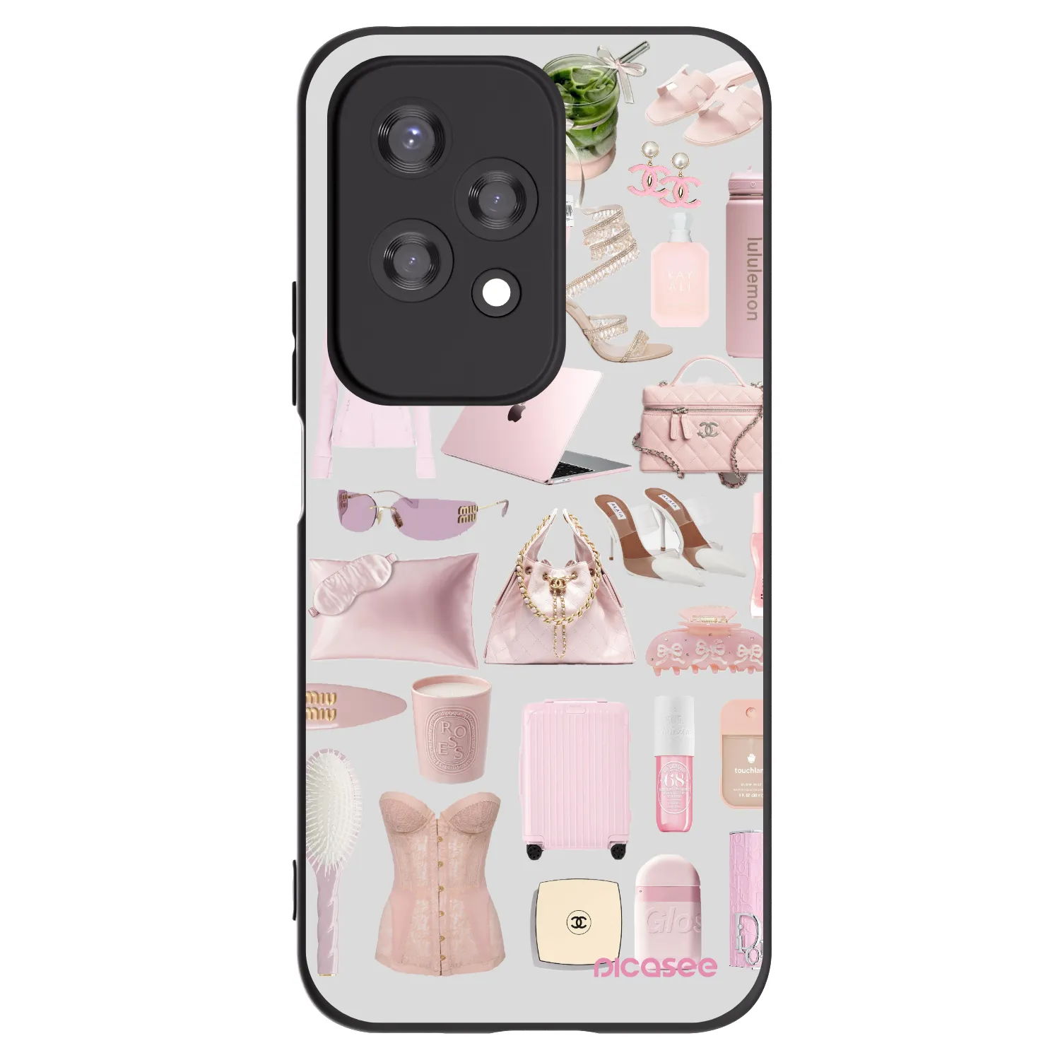 Picasee fekete szilikon tok az alábbi mobiltelefonokra Honor 200 Lite - Glam Babe