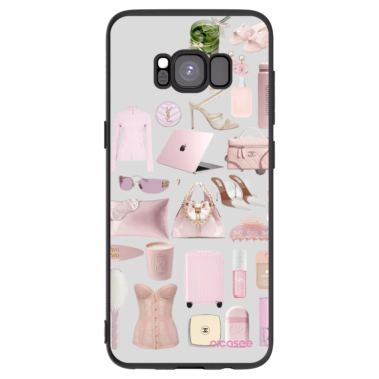 Picasee fekete szilikon tok az alábbi mobiltelefonokra Samsung Galaxy S8 G950F - Glam Babe